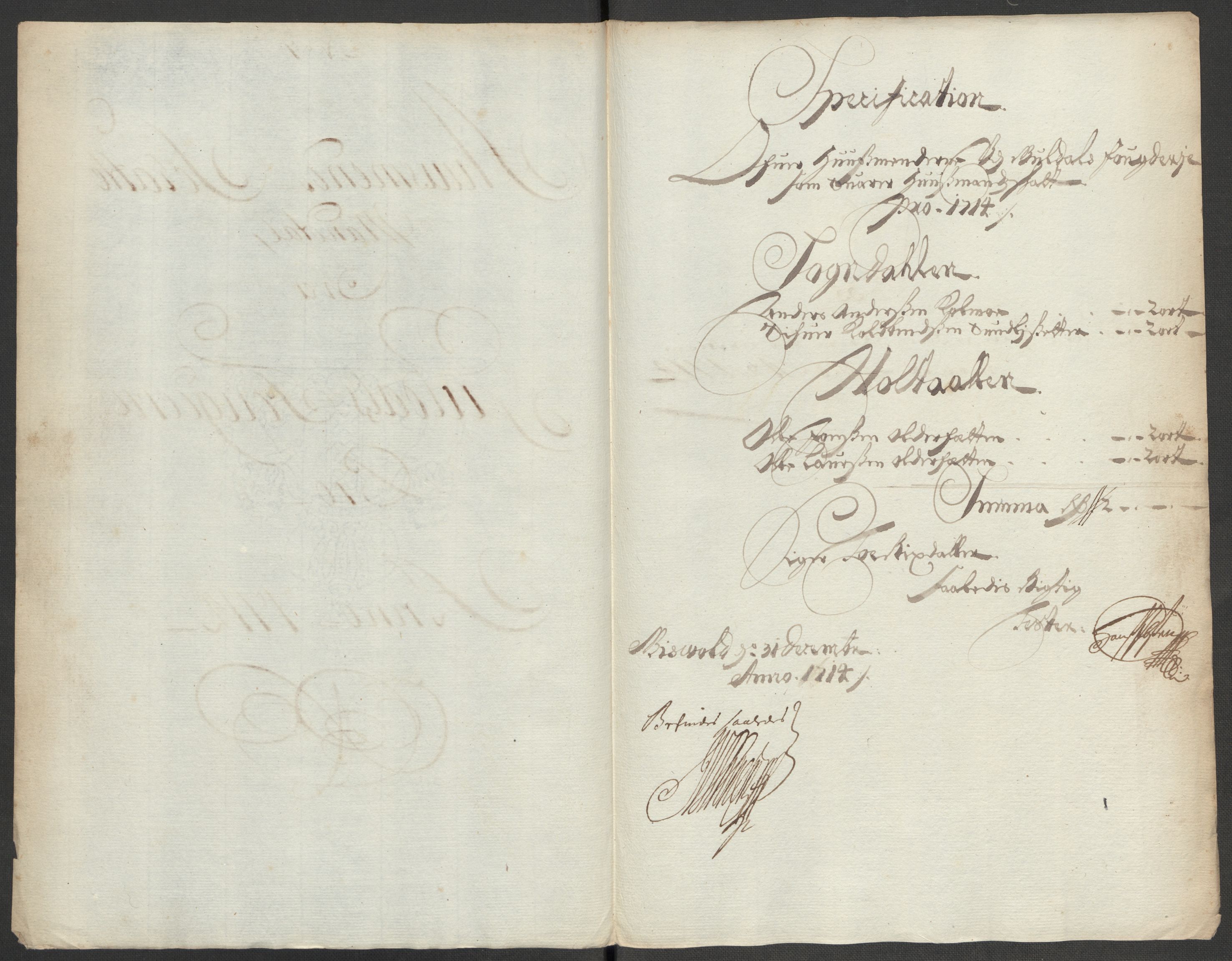 Rentekammeret inntil 1814, Reviderte regnskaper, Fogderegnskap, RA/EA-4092/R60/L3965: Fogderegnskap Orkdal og Gauldal, 1714, p. 318