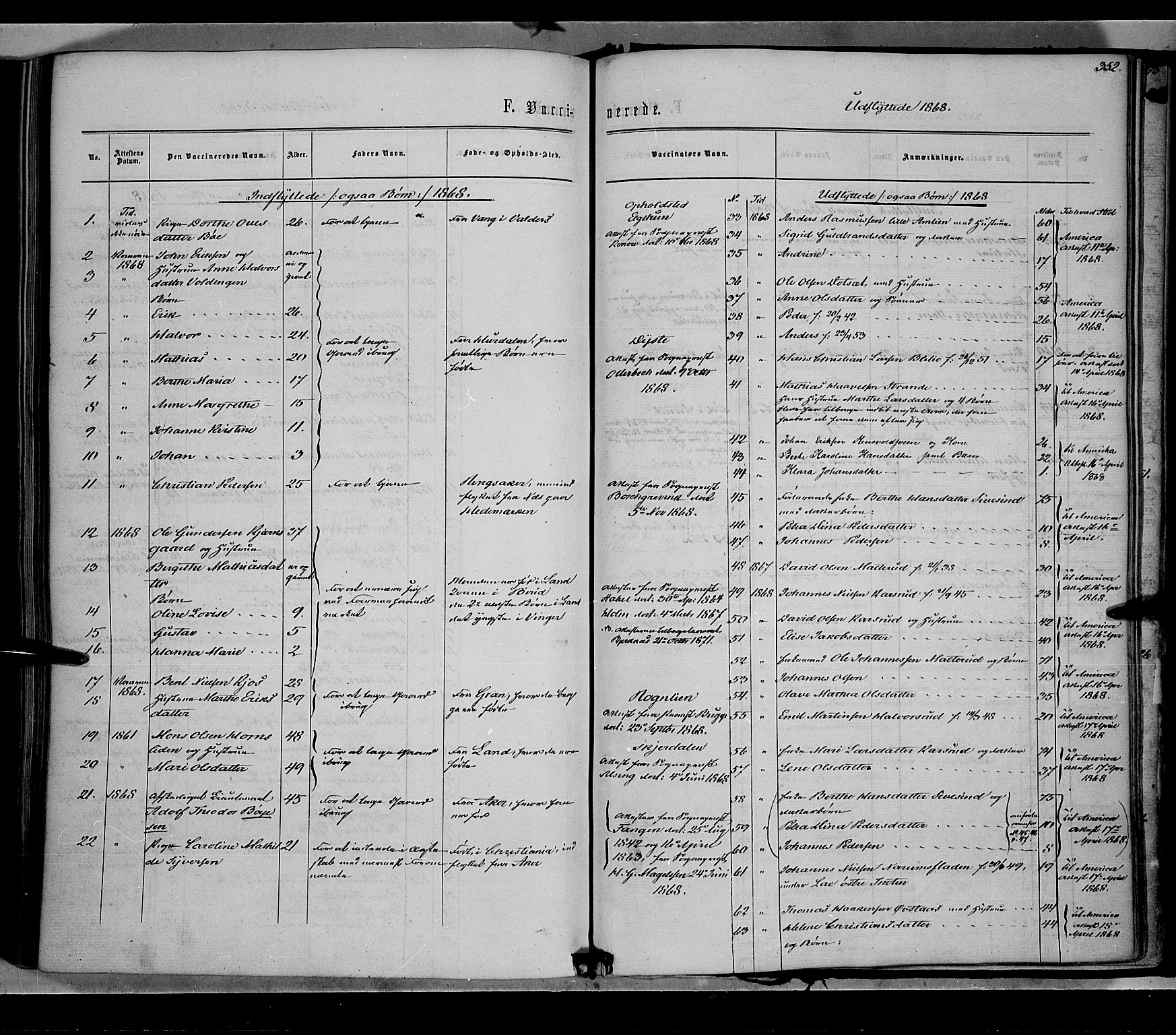 Vestre Toten prestekontor, SAH/PREST-108/H/Ha/Haa/L0007: Parish register (official) no. 7, 1862-1869, p. 352