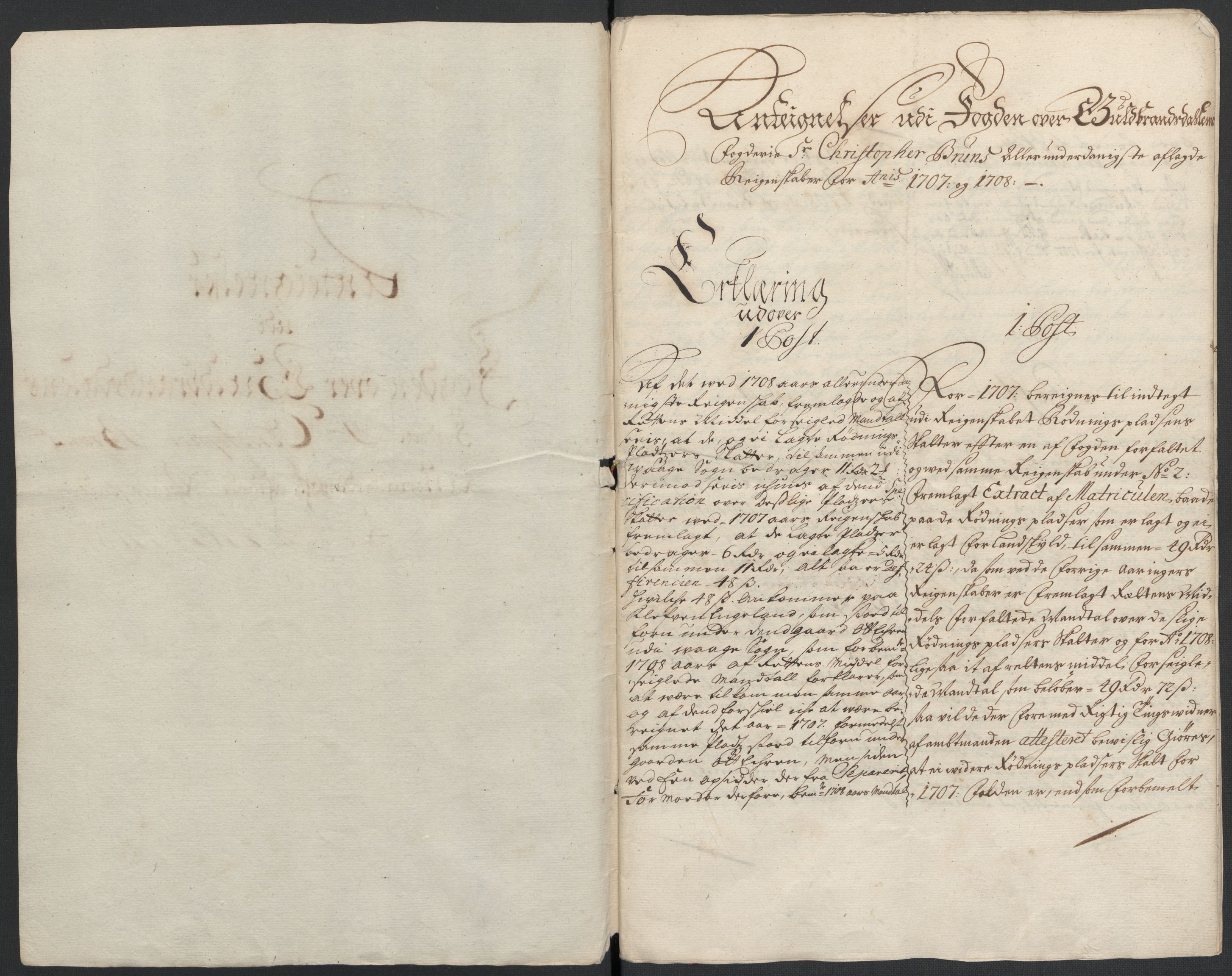 Rentekammeret inntil 1814, Reviderte regnskaper, Fogderegnskap, AV/RA-EA-4092/R17/L1179: Fogderegnskap Gudbrandsdal, 1708-1710, p. 126