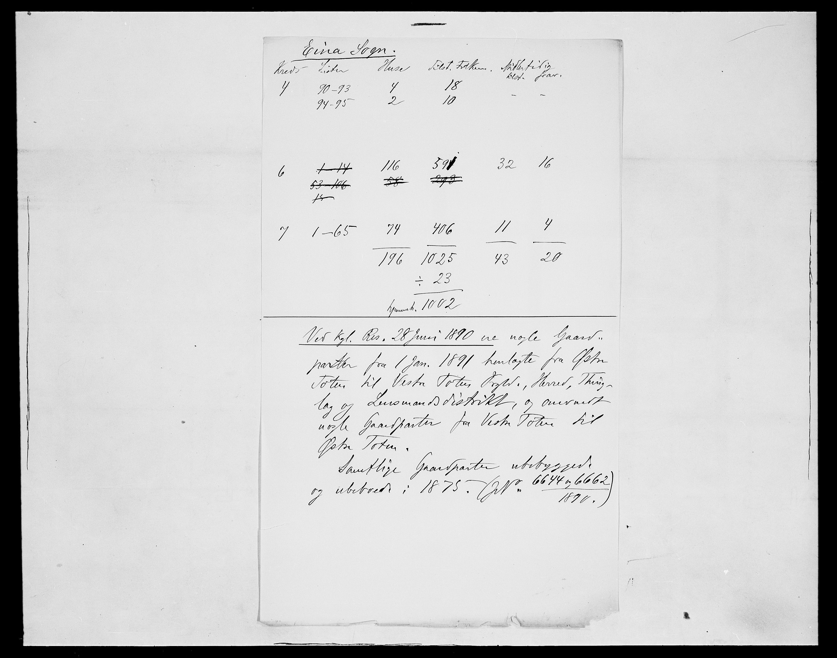 SAH, 1875 census for 0529P Vestre Toten, 1875, p. 27