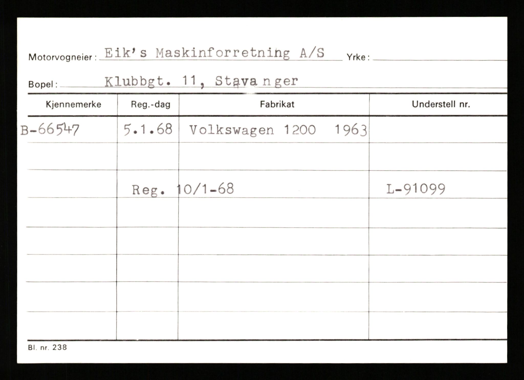 Stavanger trafikkstasjon, SAST/A-101942/0/G/L0007: Registreringsnummer: 49019 - 67460, 1930-1971, p. 3161