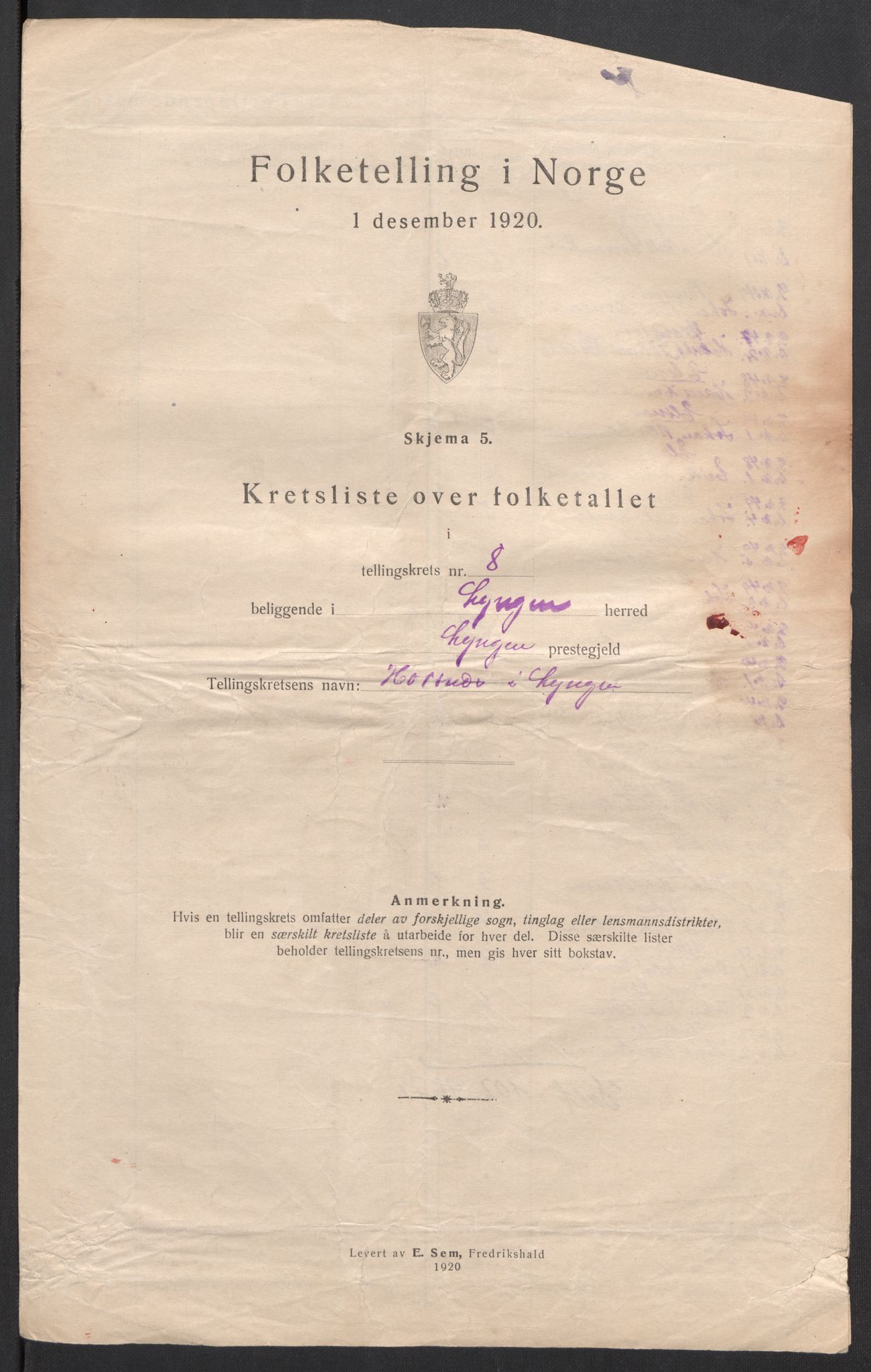 SATØ, 1920 census for Lyngen, 1920, p. 28