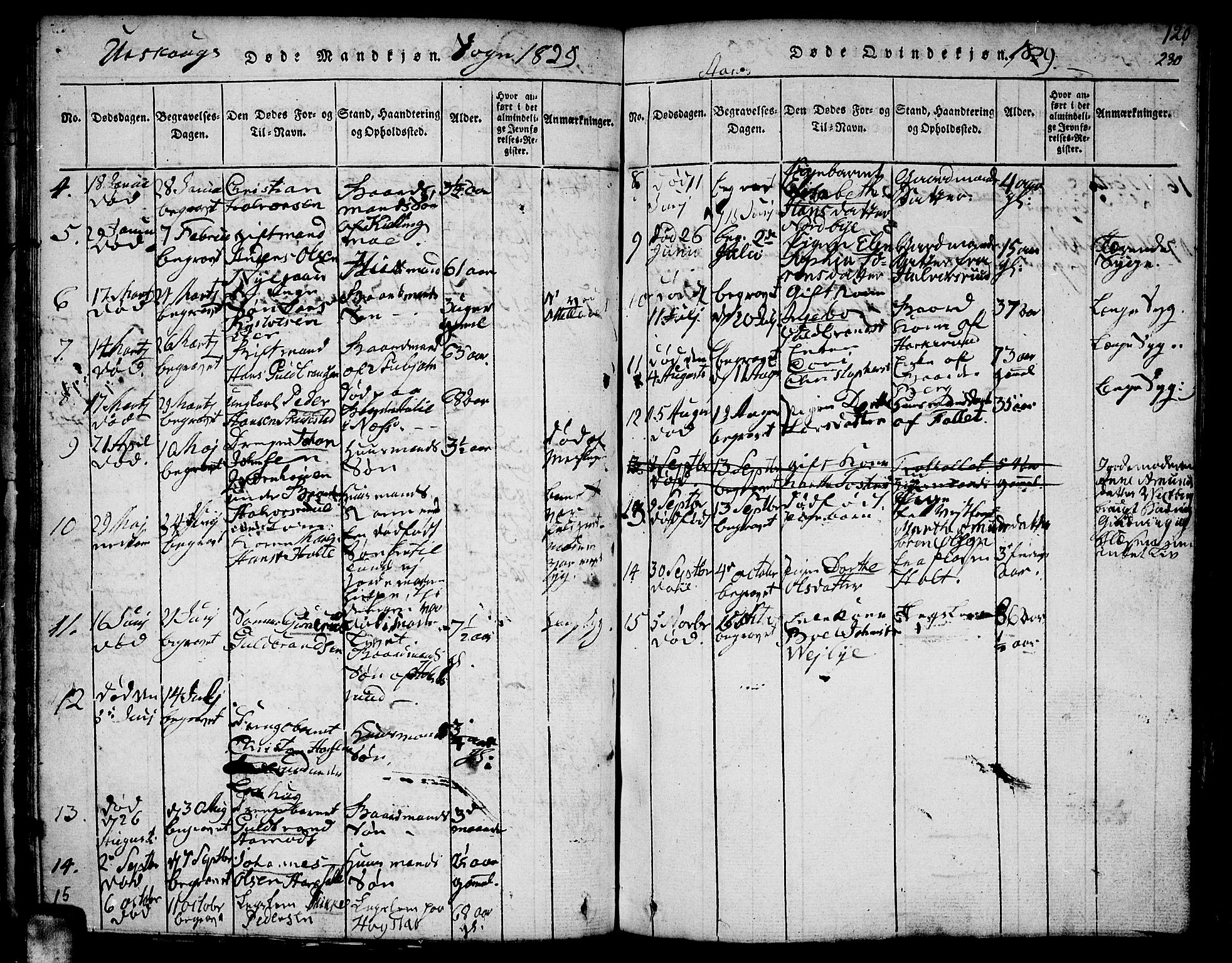 Aurskog prestekontor Kirkebøker, AV/SAO-A-10304a/F/Fa/L0005: Parish register (official) no. I 5, 1814-1829, p. 230