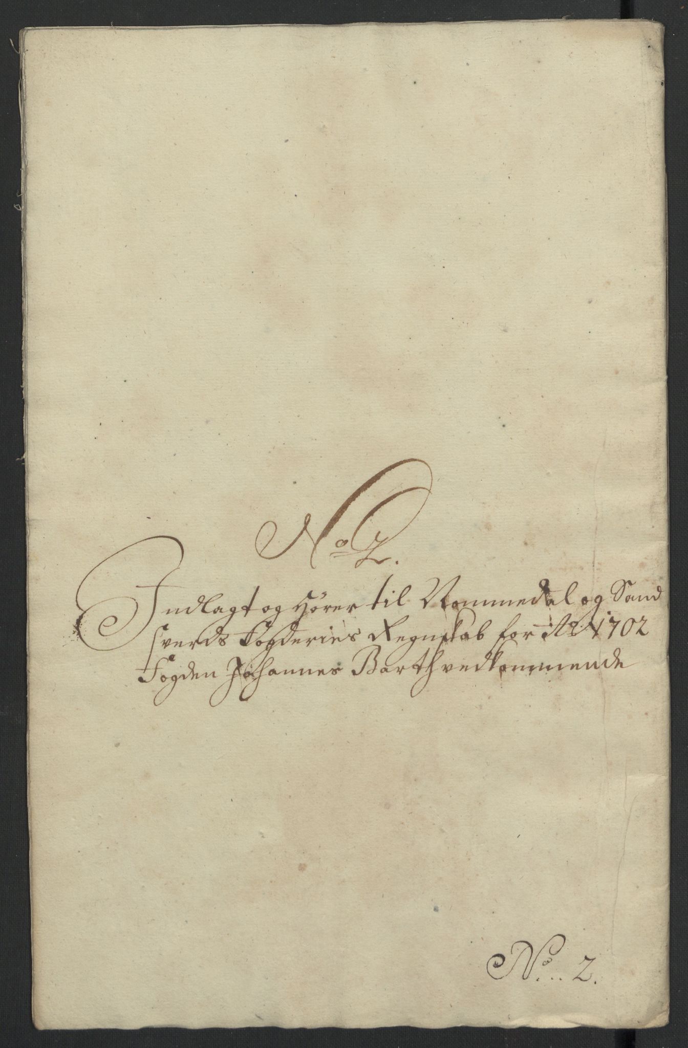 Rentekammeret inntil 1814, Reviderte regnskaper, Fogderegnskap, AV/RA-EA-4092/R24/L1580: Fogderegnskap Numedal og Sandsvær, 1702, p. 34