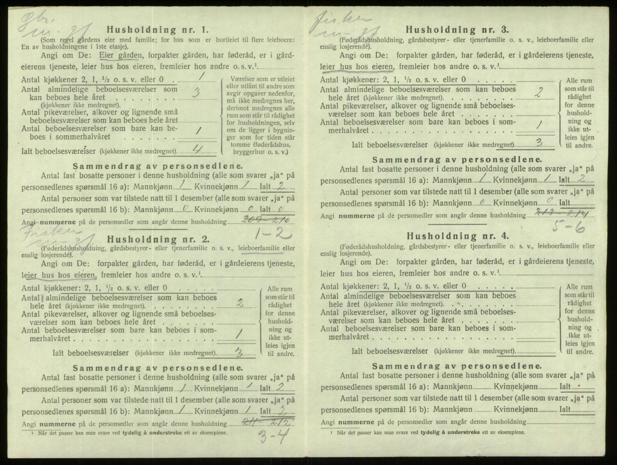 SAB, 1920 census for Davik, 1920, p. 791