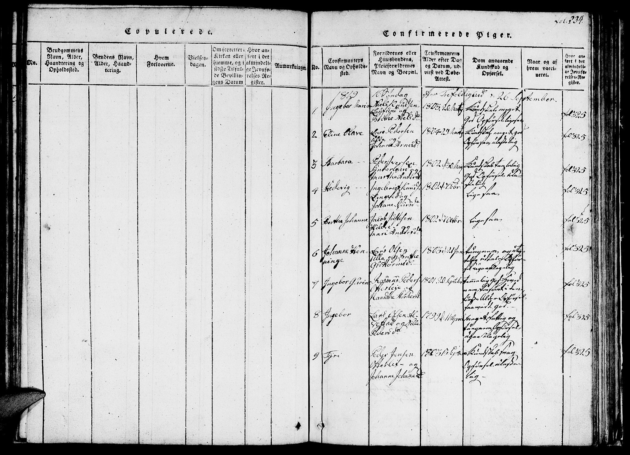 Ministerialprotokoller, klokkerbøker og fødselsregistre - Møre og Romsdal, SAT/A-1454/536/L0506: Parish register (copy) no. 536C01, 1818-1859, p. 234