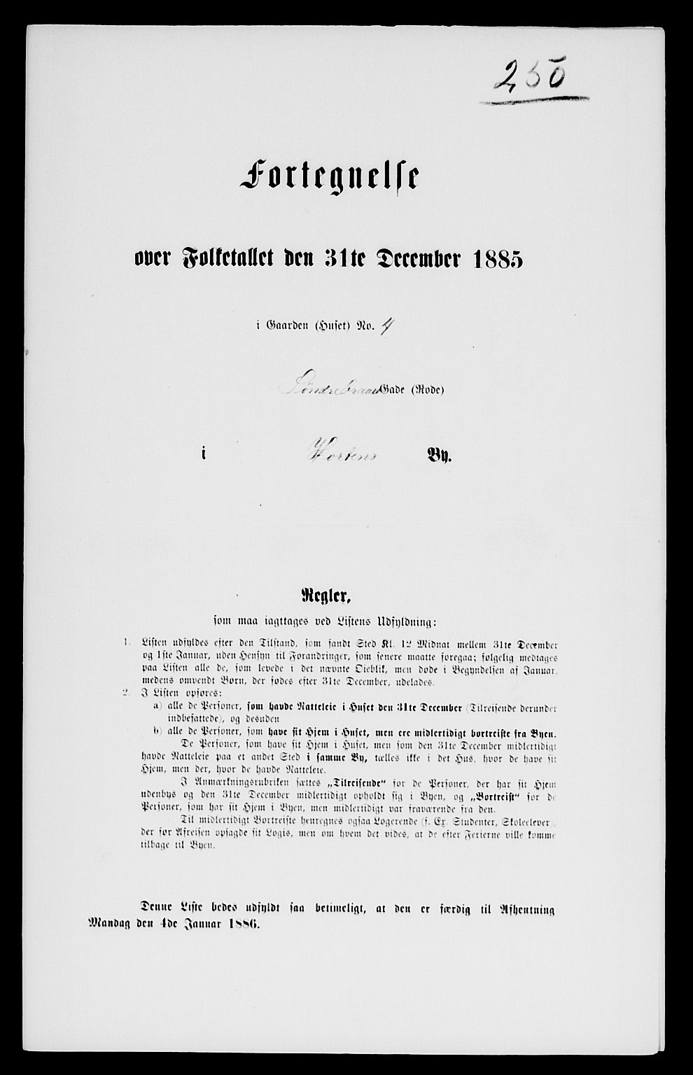 SAKO, 1885 census for 0703 Horten, 1885, p. 500