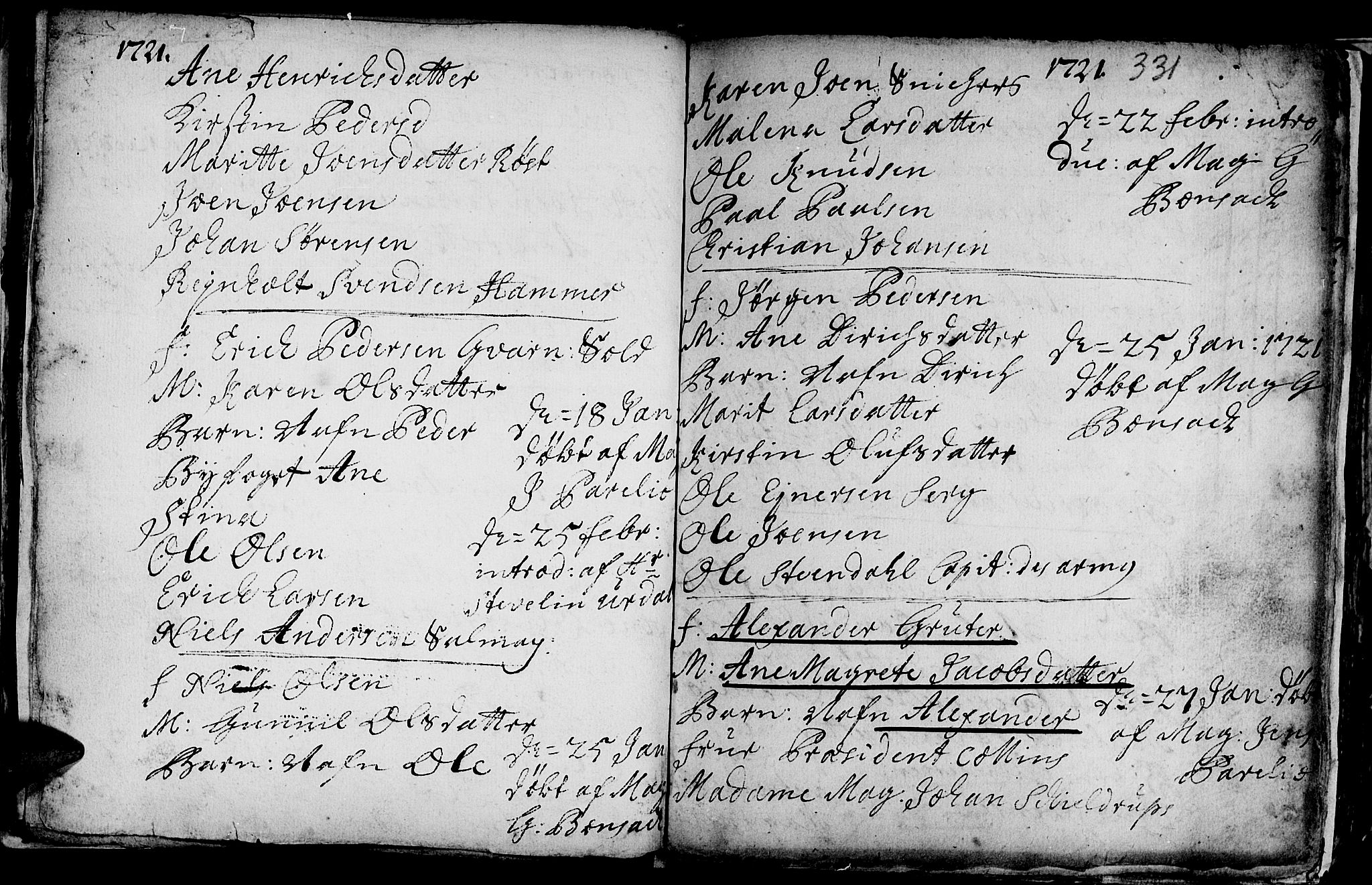 Ministerialprotokoller, klokkerbøker og fødselsregistre - Sør-Trøndelag, SAT/A-1456/601/L0035: Parish register (official) no. 601A03, 1713-1728, p. 331