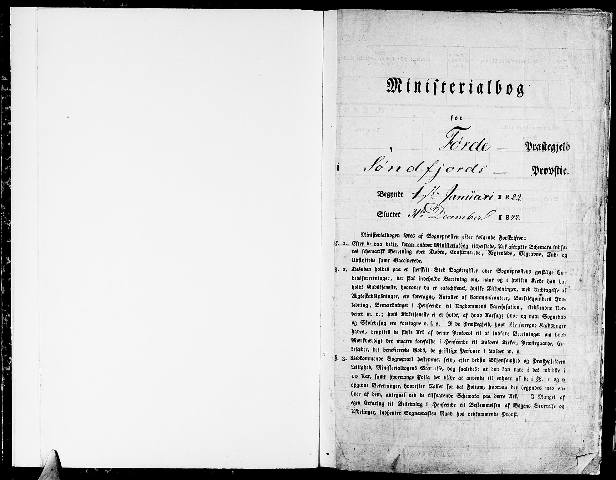 Førde sokneprestembete, SAB/A-79901/H/Haa/Haaa/L0006: Parish register (official) no. A 6, 1821-1842
