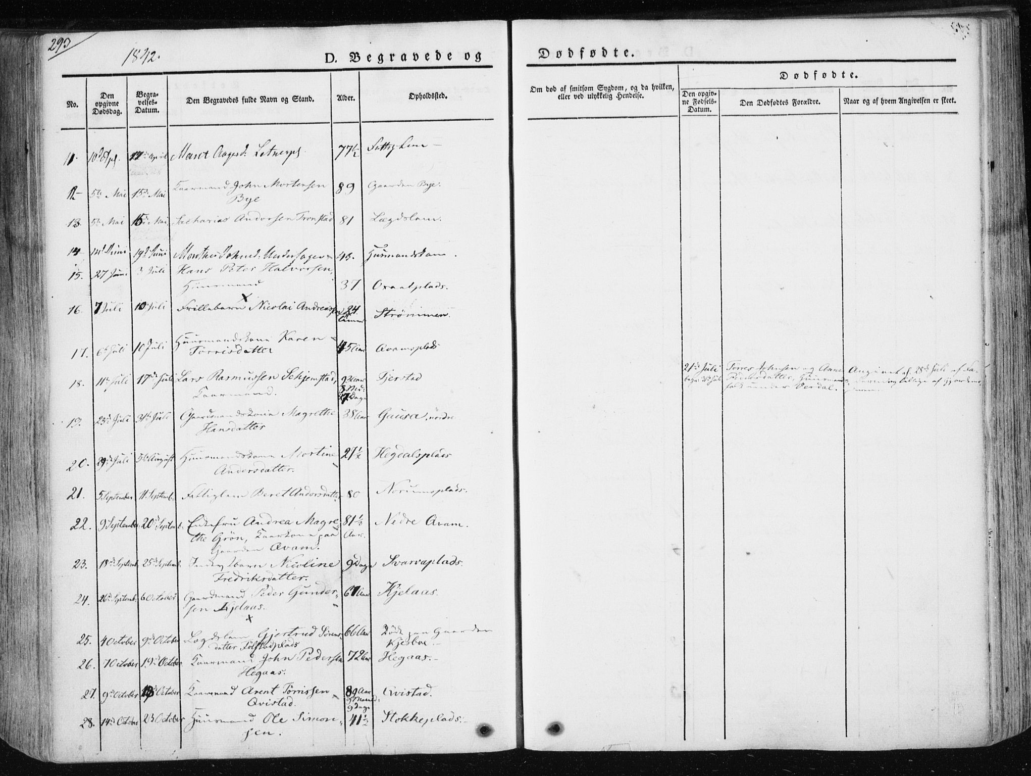 Ministerialprotokoller, klokkerbøker og fødselsregistre - Nord-Trøndelag, SAT/A-1458/730/L0280: Parish register (official) no. 730A07 /1, 1840-1854, p. 293