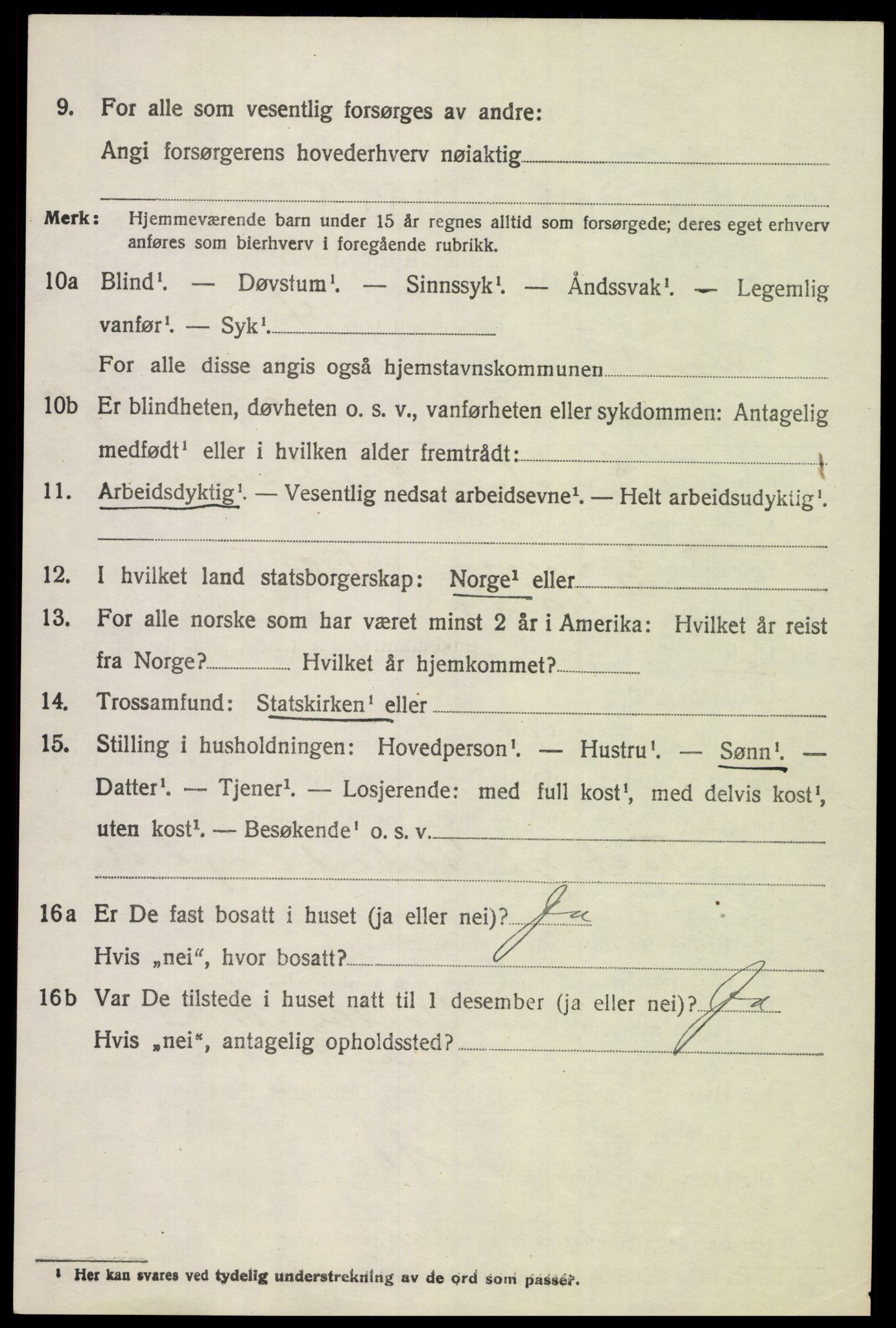 SAH, 1920 census for Vardal, 1920, p. 13794