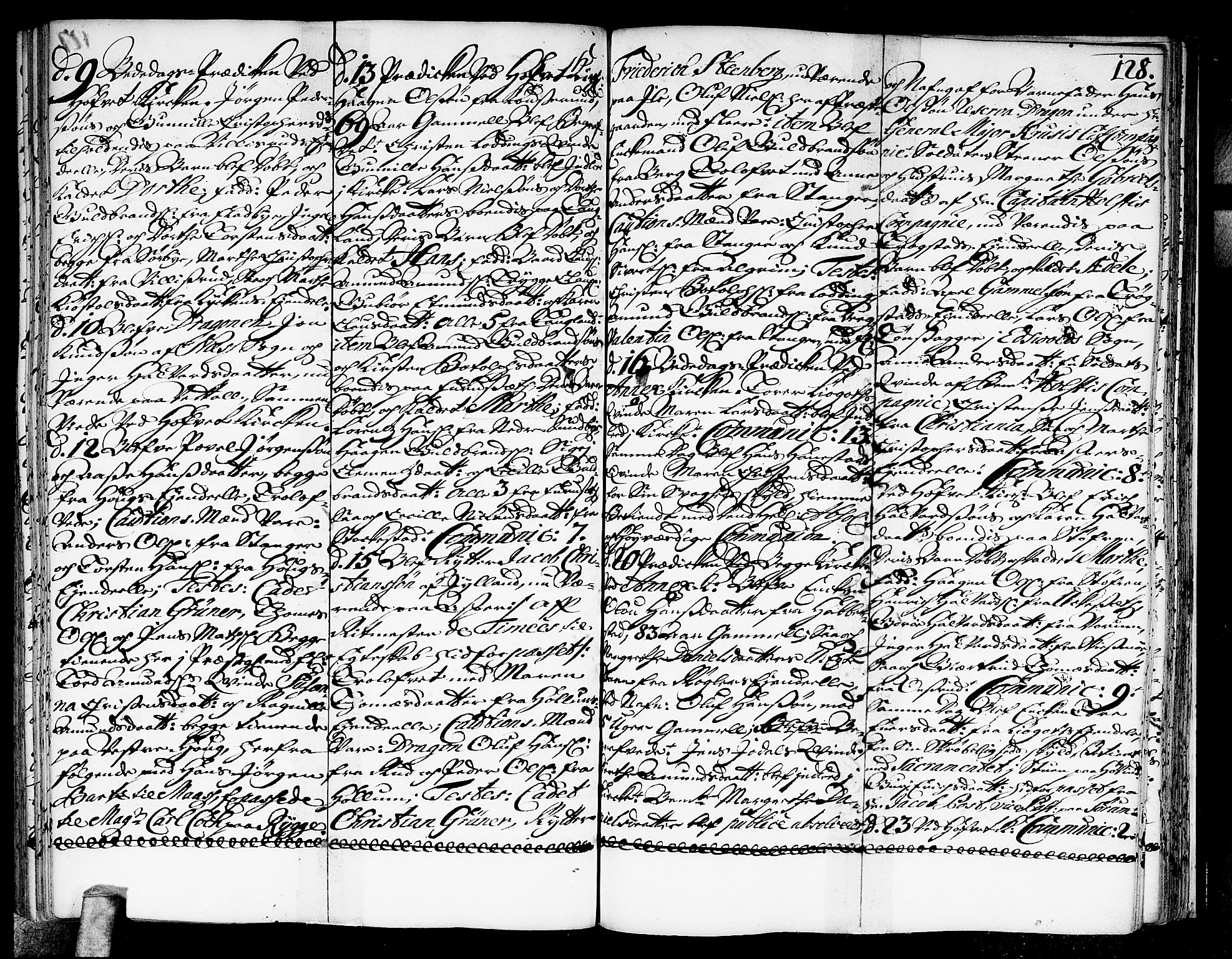 Ullensaker prestekontor Kirkebøker, AV/SAO-A-10236a/F/Fa/L0003: Parish register (official) no. I 3, 1711-1720, p. 128