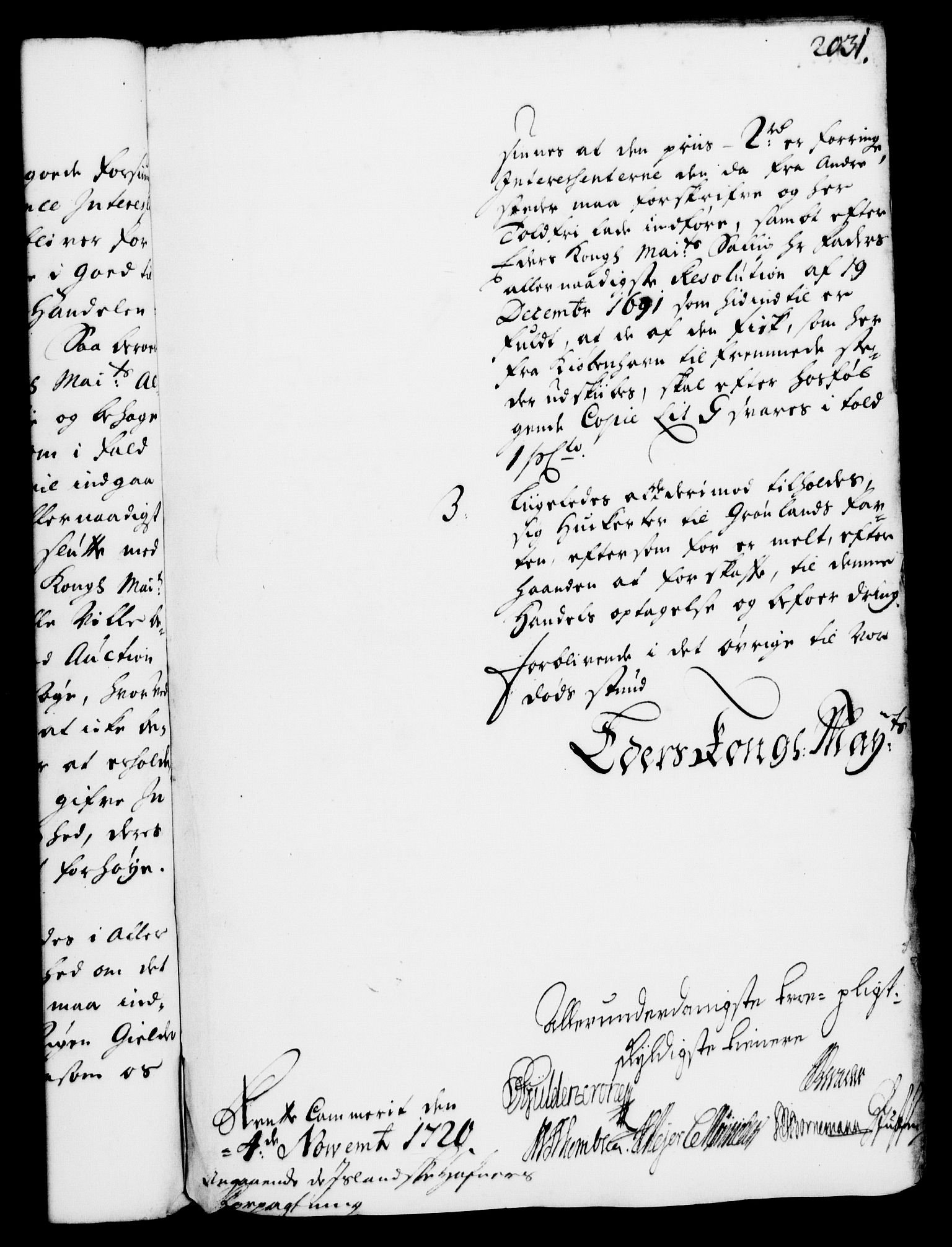 Rentekammeret, Kammerkanselliet, RA/EA-3111/G/Gf/Gfa/L0003: Norsk relasjons- og resolusjonsprotokoll (merket RK 52.3), 1720, p. 999