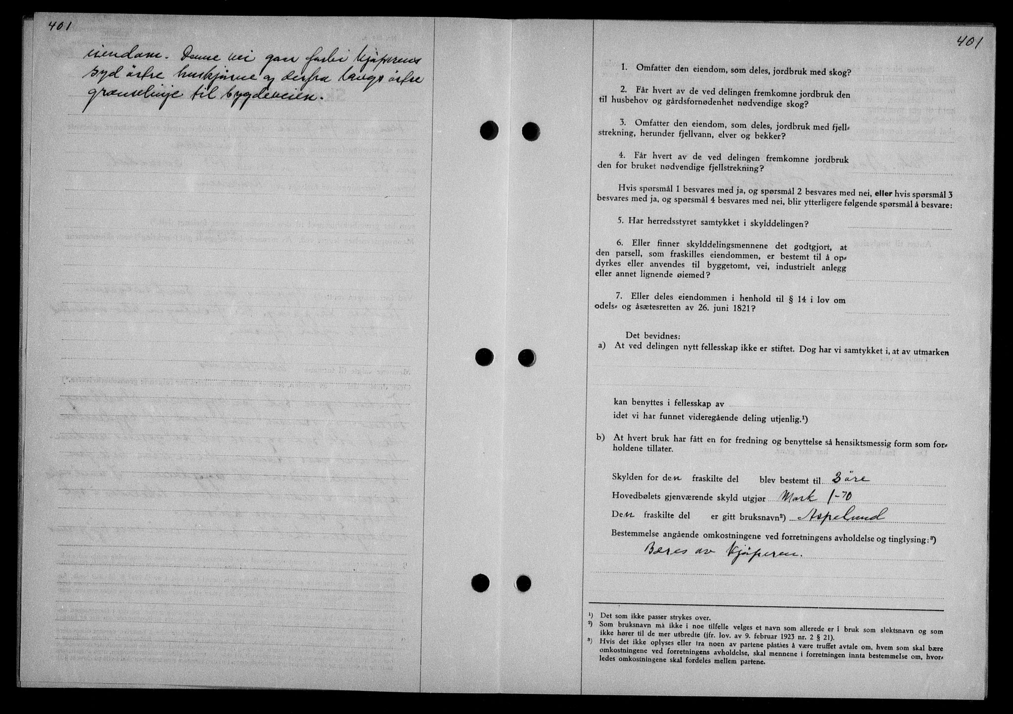 Nordmøre sorenskriveri, AV/SAT-A-4132/1/2/2Ca/L0088: Mortgage book no. 78, 1936-1936, Diary no: : 1309/1936