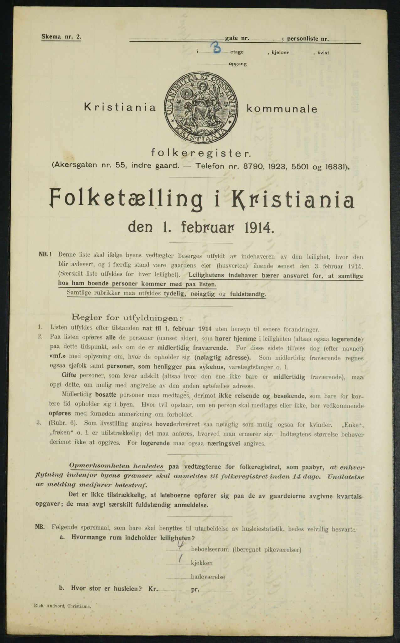 OBA, Municipal Census 1914 for Kristiania, 1914, p. 49360