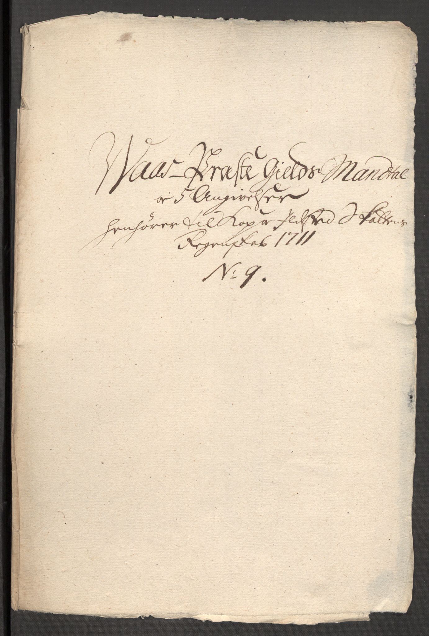 Rentekammeret inntil 1814, Reviderte regnskaper, Fogderegnskap, AV/RA-EA-4092/R51/L3192: Fogderegnskap Nordhordland og Voss, 1711, p. 329