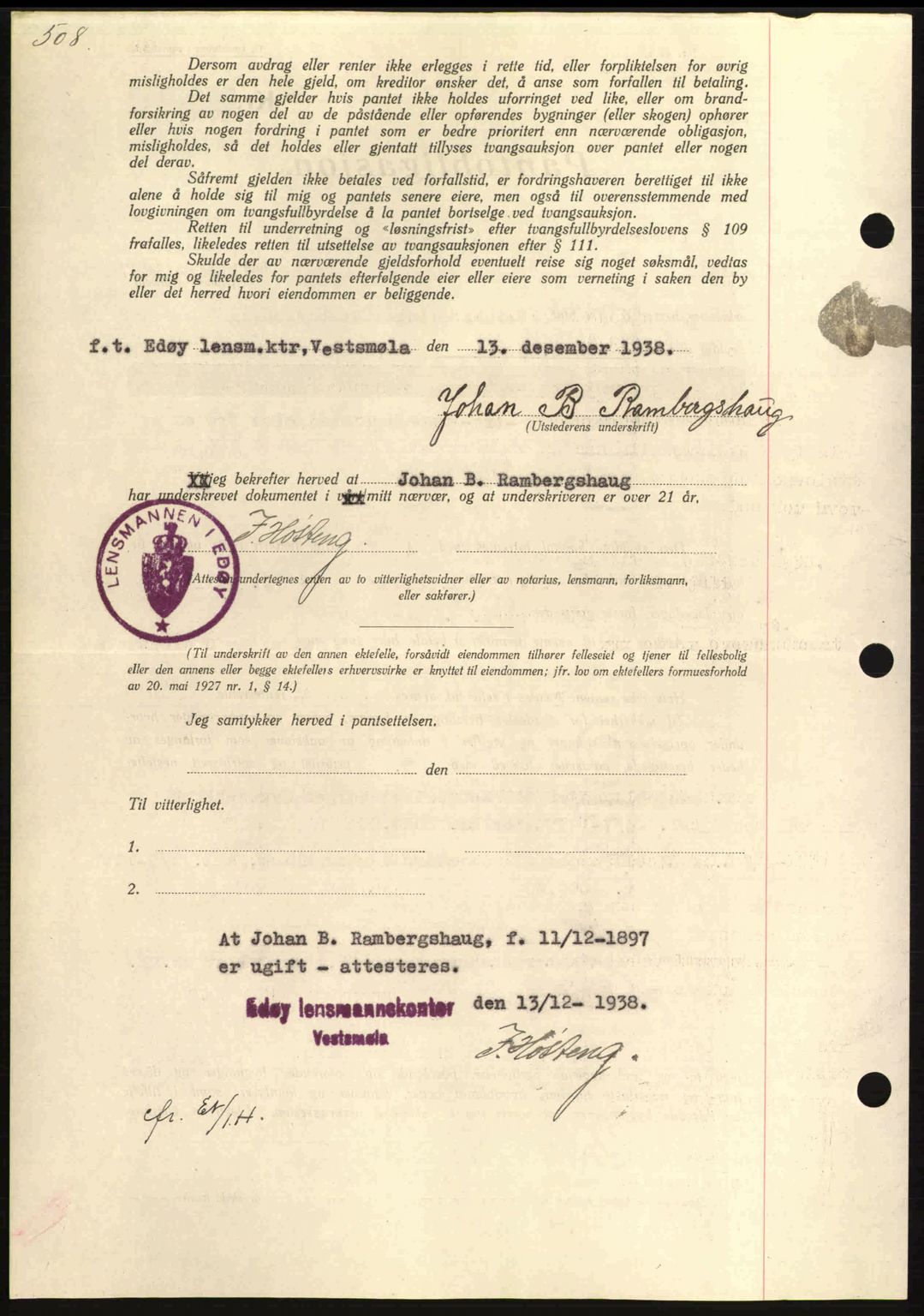 Nordmøre sorenskriveri, AV/SAT-A-4132/1/2/2Ca: Mortgage book no. B84, 1938-1939, Diary no: : 28/1939