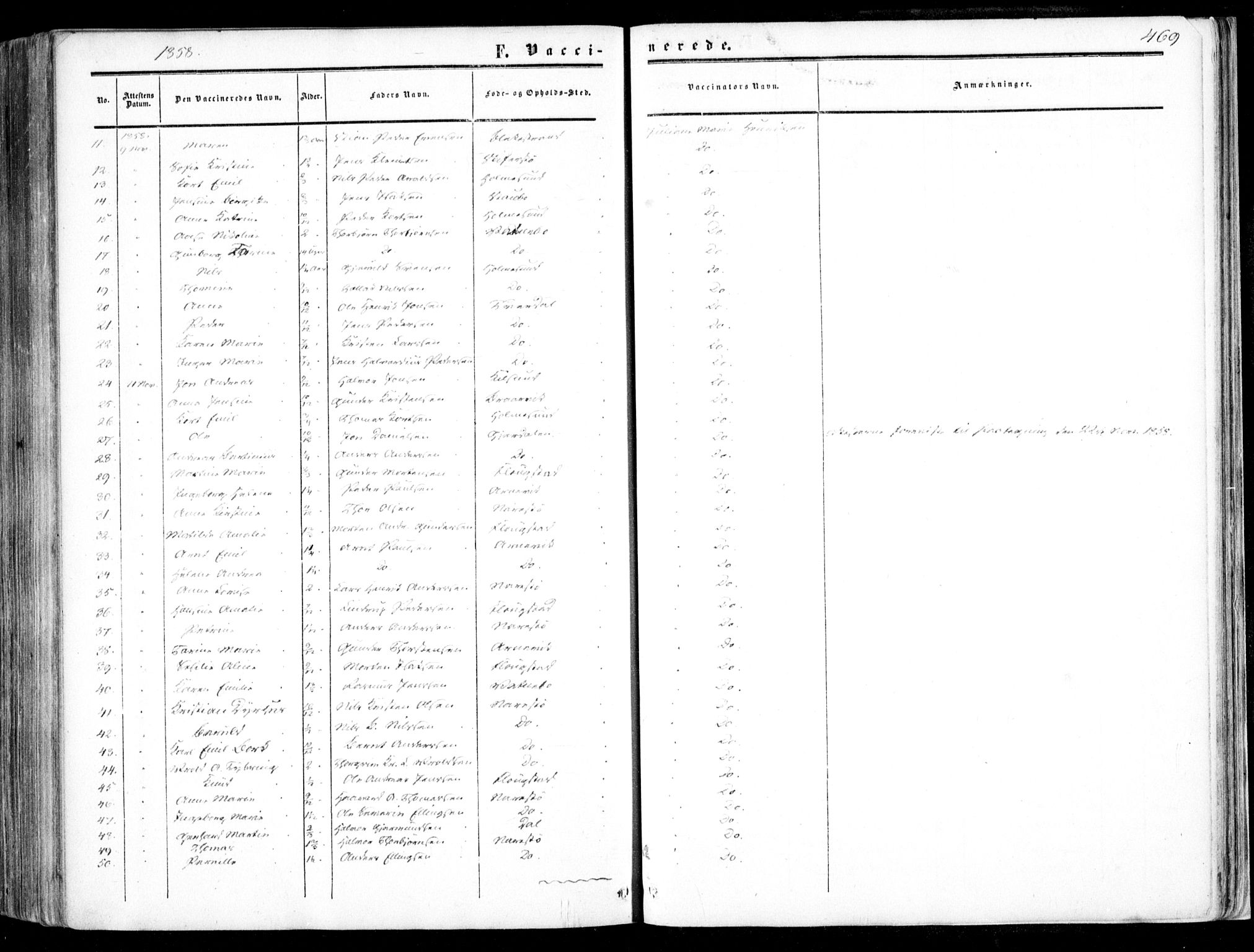 Dypvåg sokneprestkontor, AV/SAK-1111-0007/F/Fa/Faa/L0006: Parish register (official) no. A 6, 1855-1872, p. 469