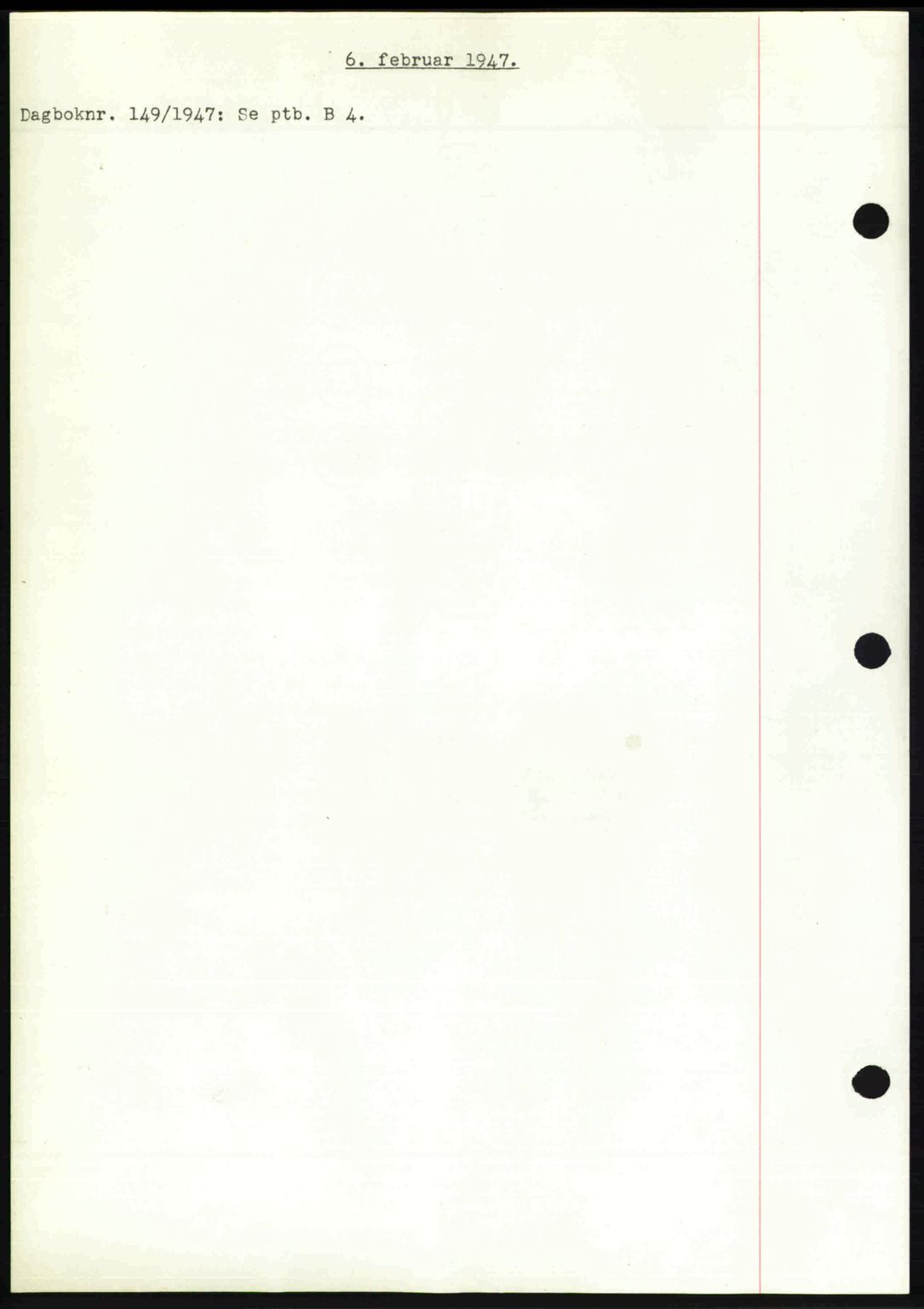 Nedenes sorenskriveri, SAK/1221-0006/G/Gb/Gba/L0056: Mortgage book no. A8, 1946-1947, Diary no: : 149/1947