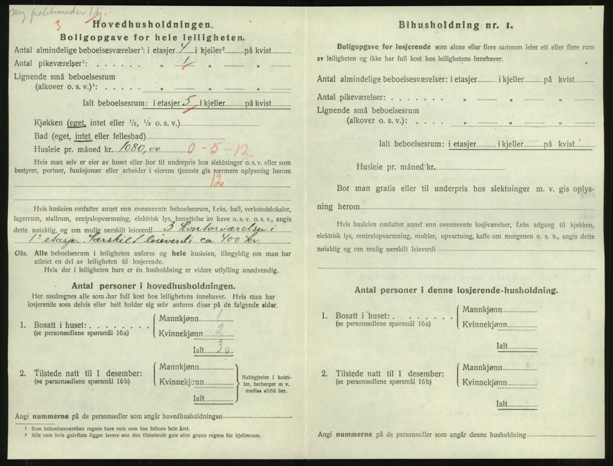 SAT, 1920 census for Namsos, 1920, p. 1142