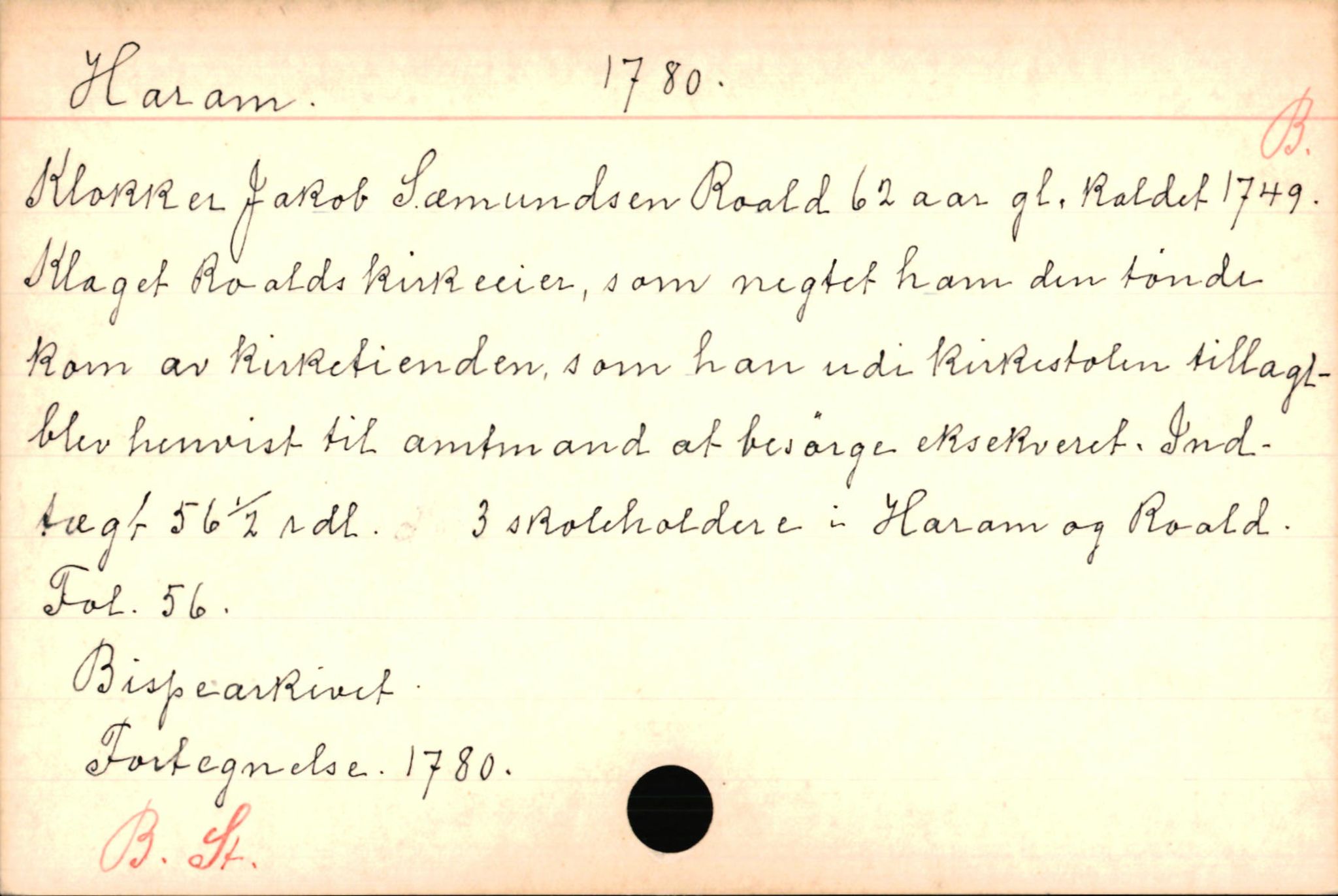 Haugen, Johannes - lærer, AV/SAB-SAB/PA-0036/01/L0001: Om klokkere og lærere, 1521-1904, p. 11343