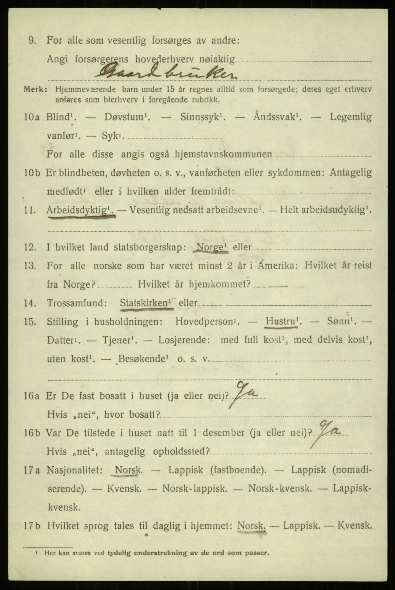 SATØ, 1920 census for Kvæfjord, 1920, p. 6514