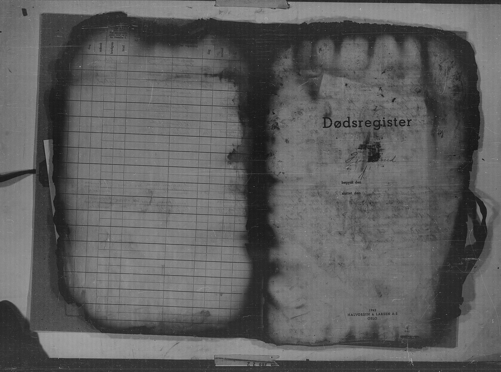 Kristiansund sokneprestkontor, SAT/A-1068/1/I/I6: Other parish register no. 35, 1943-1945, p. 1