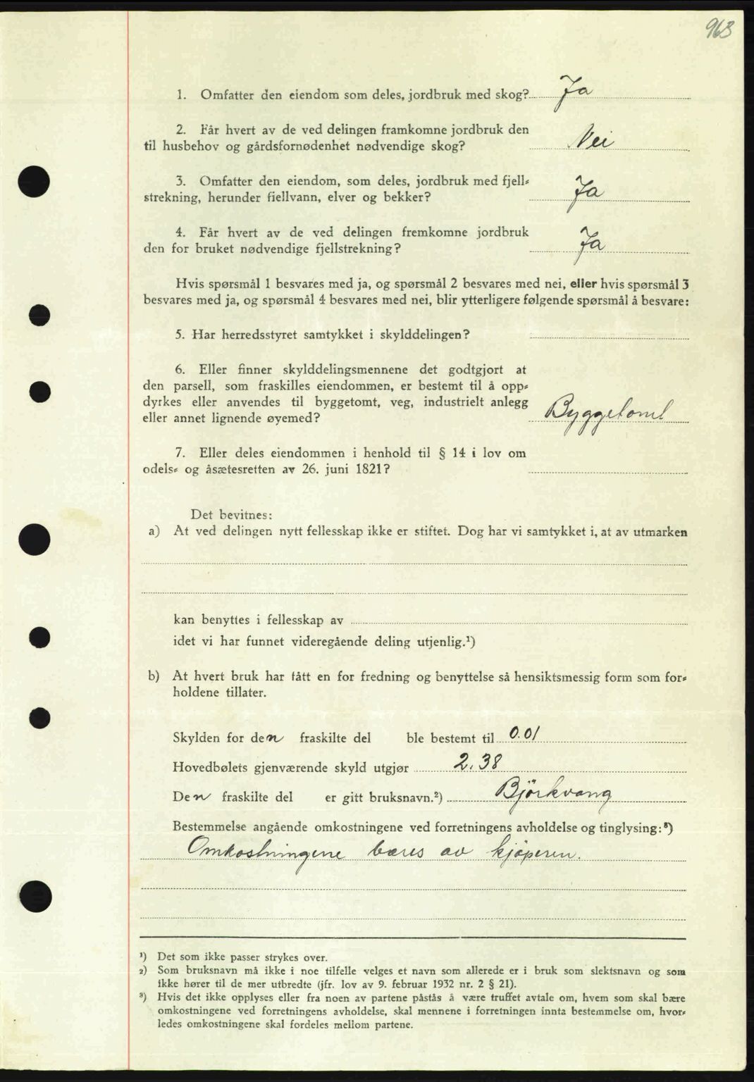 Nordmøre sorenskriveri, AV/SAT-A-4132/1/2/2Ca: Mortgage book no. A103, 1946-1947, Diary no: : 218/1947