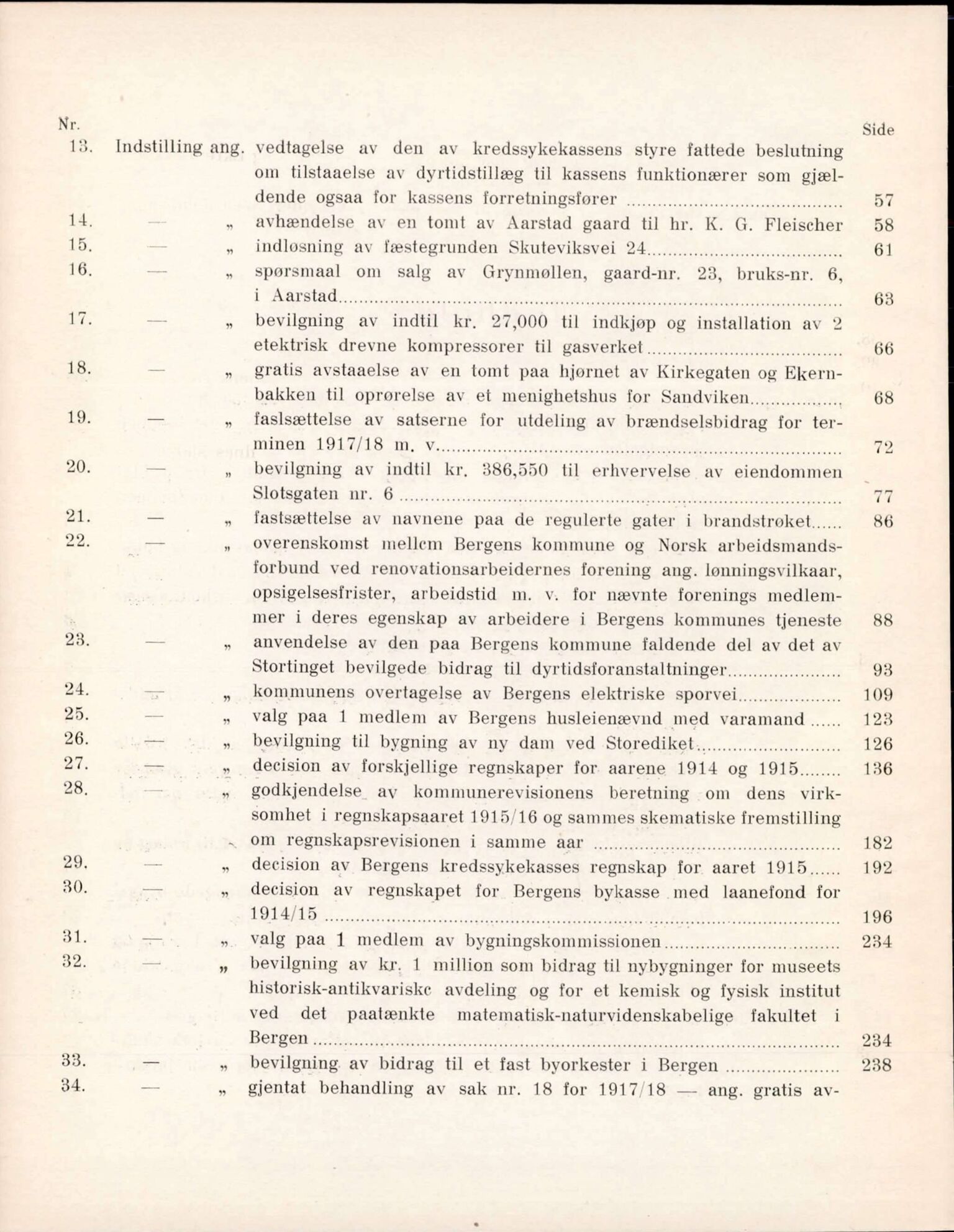 Bergen kommune. Formannskapet, BBA/A-0003/Ad/L0096: Bergens Kommuneforhandlinger, bind I, 1917-1918