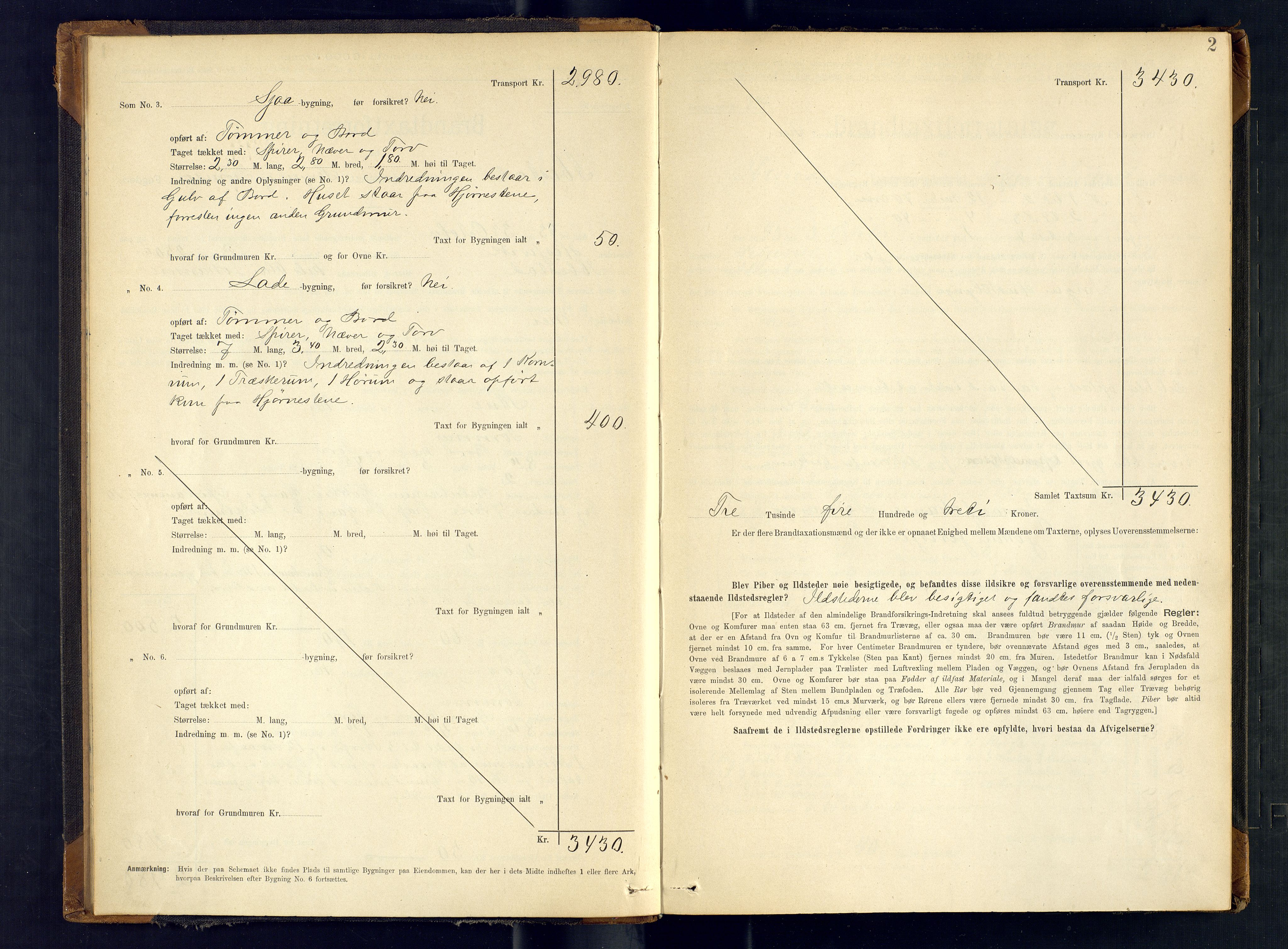 Ibestad lensmannskontor, AV/SATØ-S-1499/F/Fv/Fvh/L0266: Branntakstprotokoller, 1893-1896, p. 2