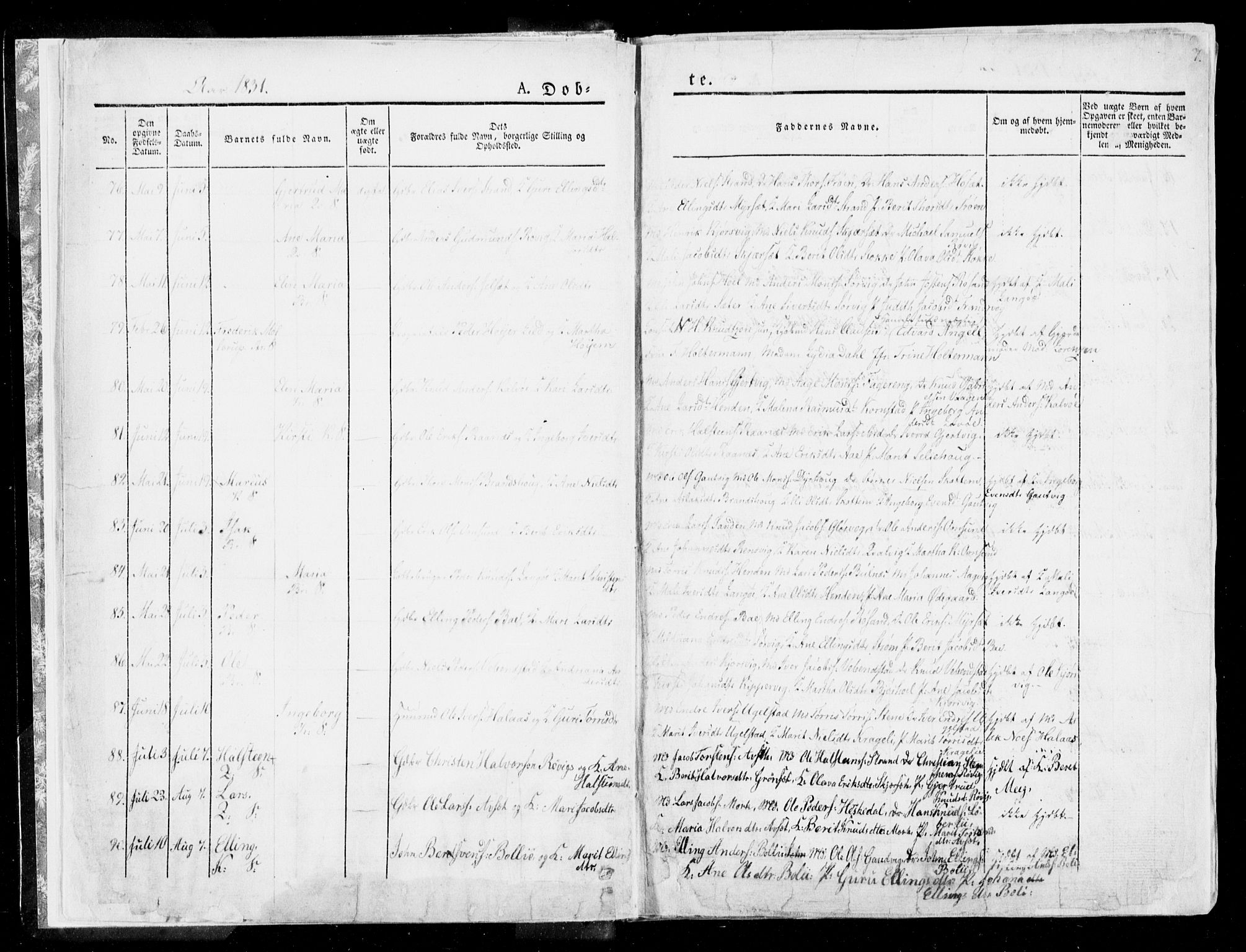 Ministerialprotokoller, klokkerbøker og fødselsregistre - Møre og Romsdal, SAT/A-1454/568/L0803: Parish register (official) no. 568A10, 1830-1853, p. 7
