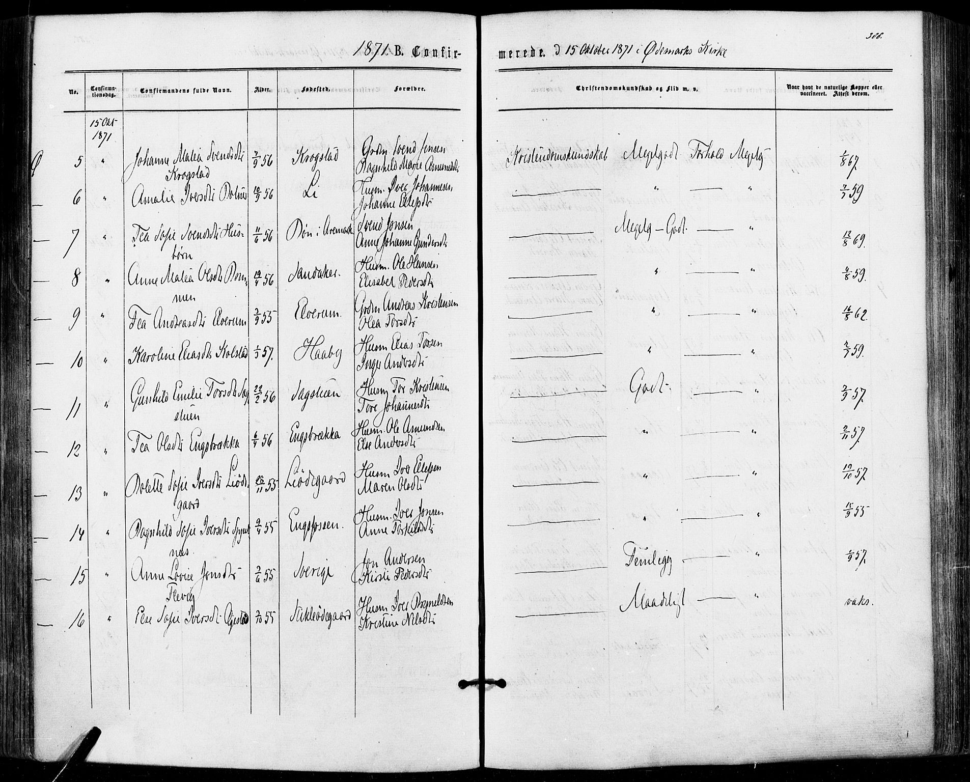 Aremark prestekontor Kirkebøker, SAO/A-10899/F/Fc/L0004: Parish register (official) no. III 4, 1866-1877, p. 387-388