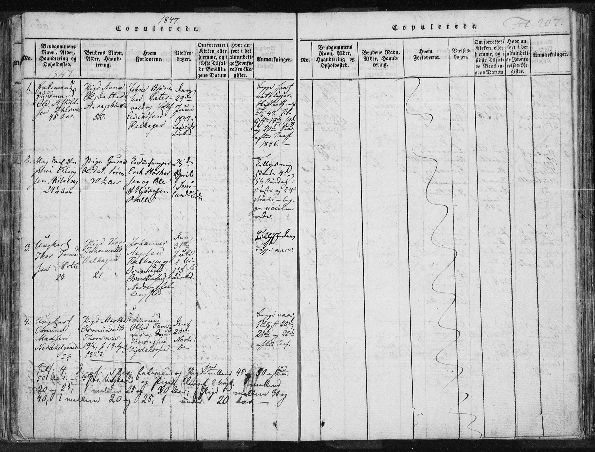 Vikedal sokneprestkontor, AV/SAST-A-101840/01/IV: Parish register (official) no. A 3, 1817-1850, p. 207