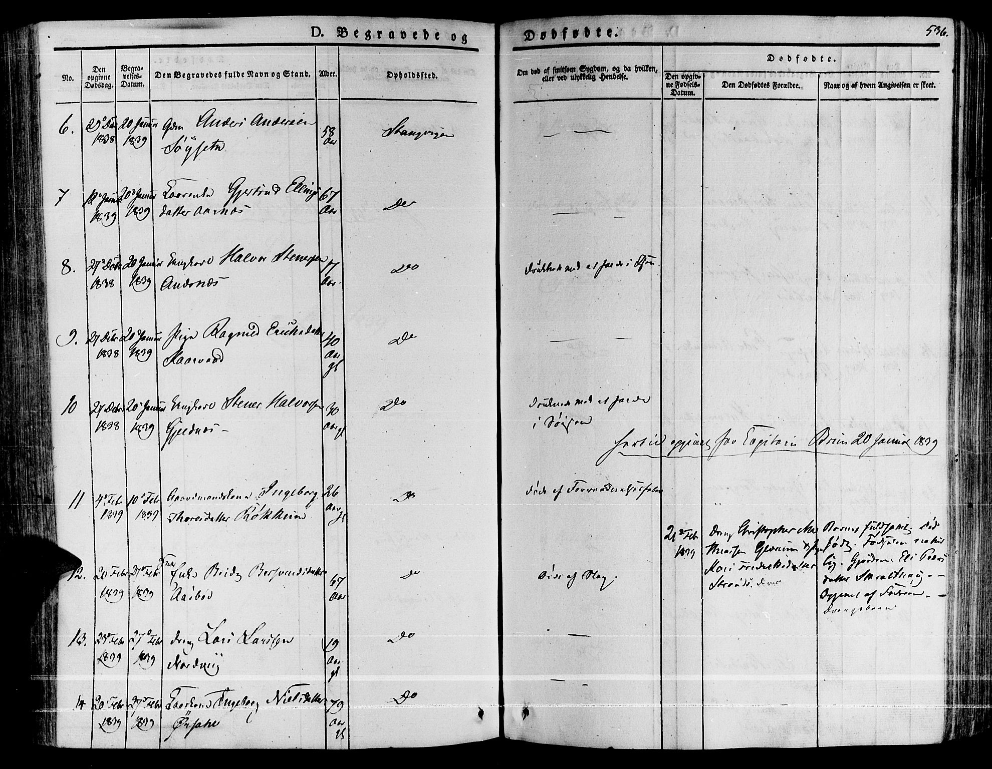 Ministerialprotokoller, klokkerbøker og fødselsregistre - Møre og Romsdal, AV/SAT-A-1454/592/L1024: Parish register (official) no. 592A03 /1, 1831-1849, p. 536