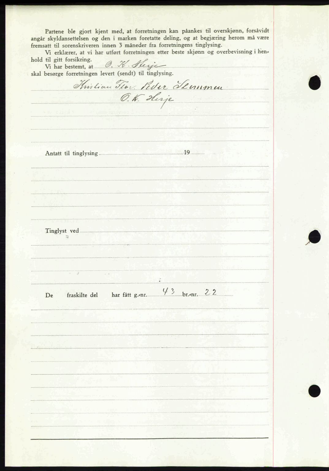 Romsdal sorenskriveri, AV/SAT-A-4149/1/2/2C: Mortgage book no. A14, 1943-1943, Diary no: : 1558/1943