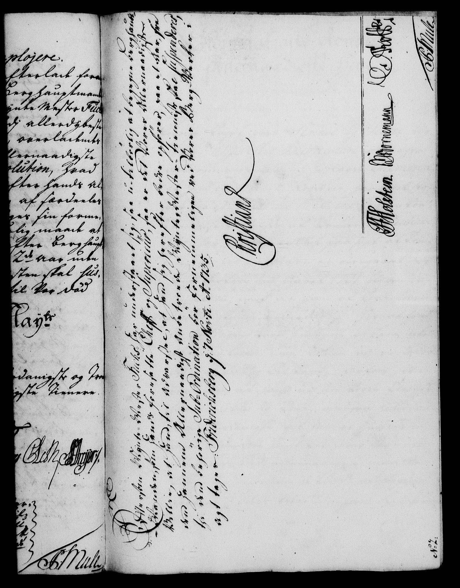 Rentekammeret, Kammerkanselliet, RA/EA-3111/G/Gf/Gfa/L0018: Norsk relasjons- og resolusjonsprotokoll (merket RK 52.18), 1735, p. 592