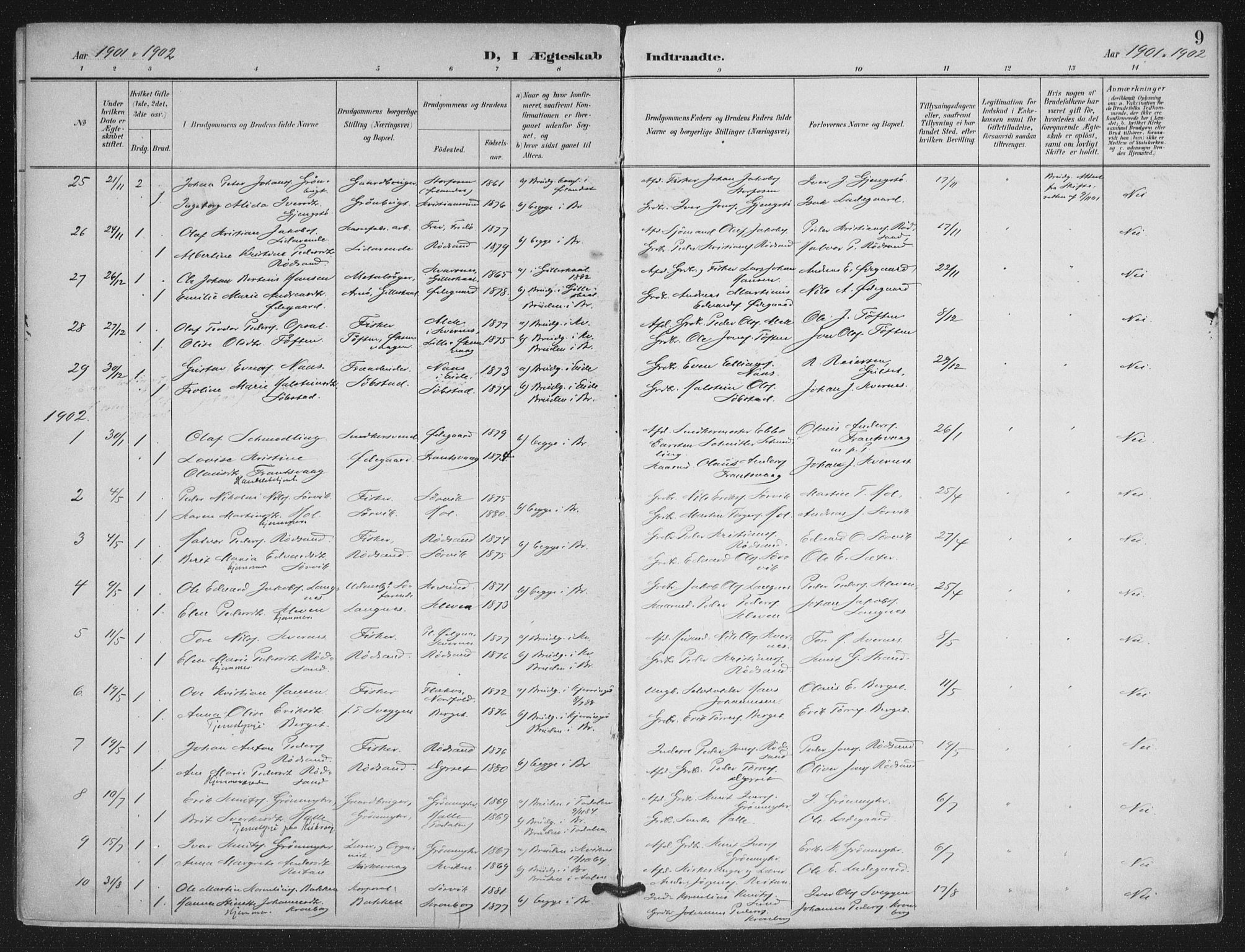 Ministerialprotokoller, klokkerbøker og fødselsregistre - Møre og Romsdal, SAT/A-1454/569/L0821: Parish register (official) no. 569A07, 1897-1907, p. 9