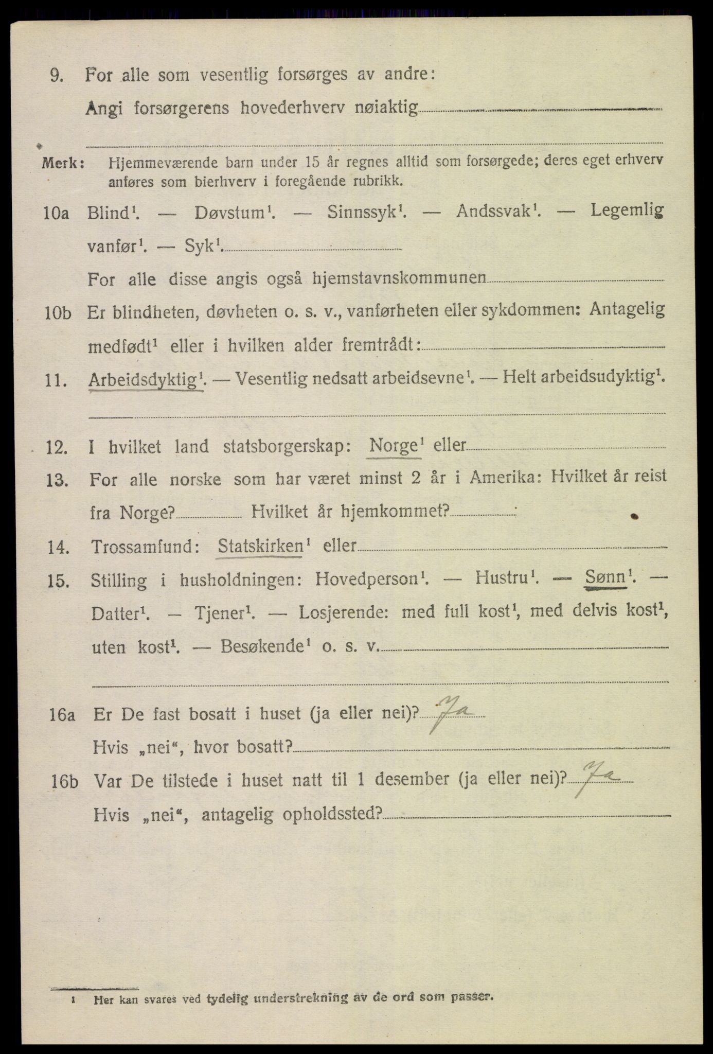 SAK, 1920 census for Landvik, 1920, p. 4441