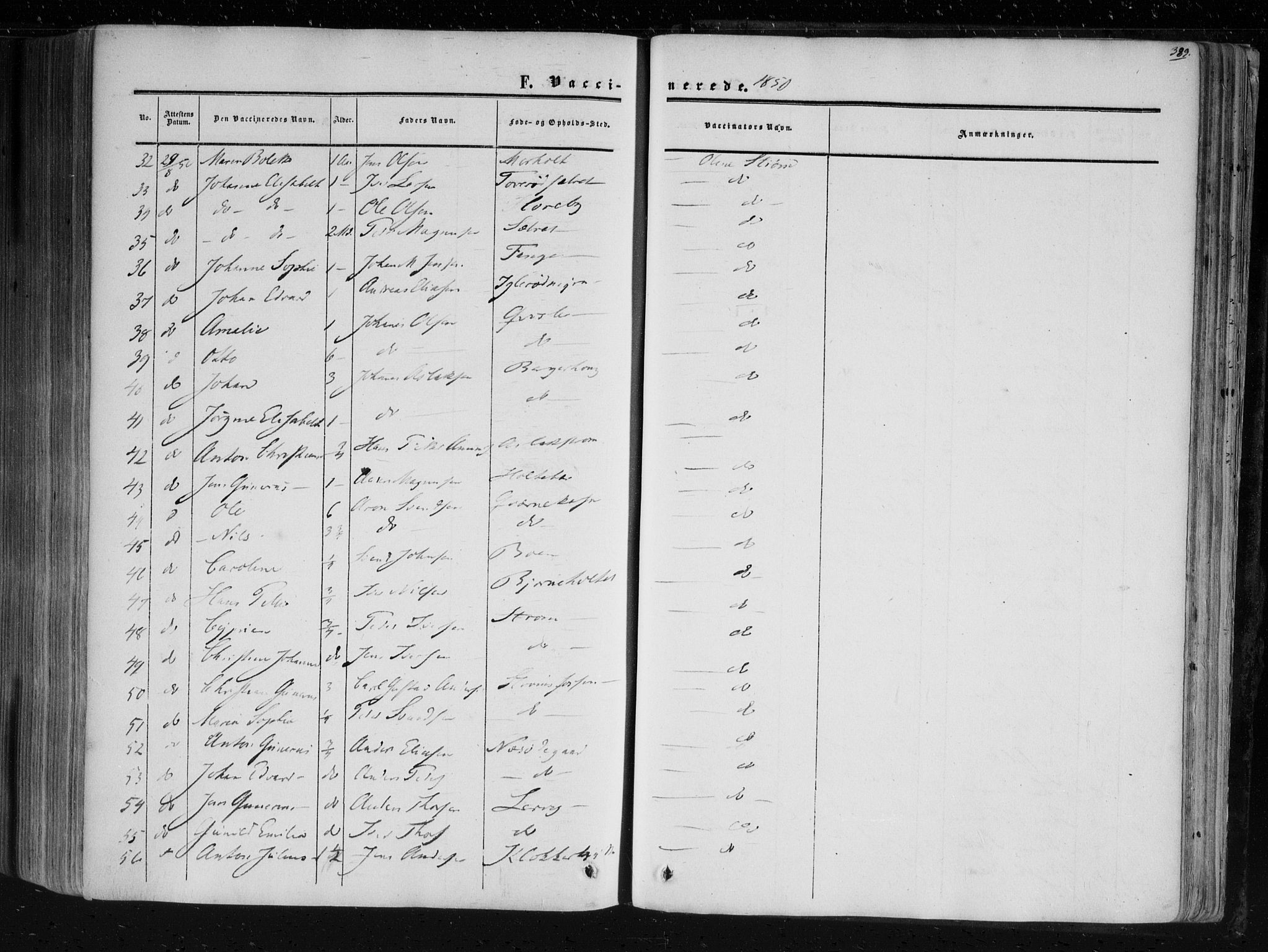 Aremark prestekontor Kirkebøker, AV/SAO-A-10899/F/Fc/L0003: Parish register (official) no. III 3, 1850-1865, p. 389