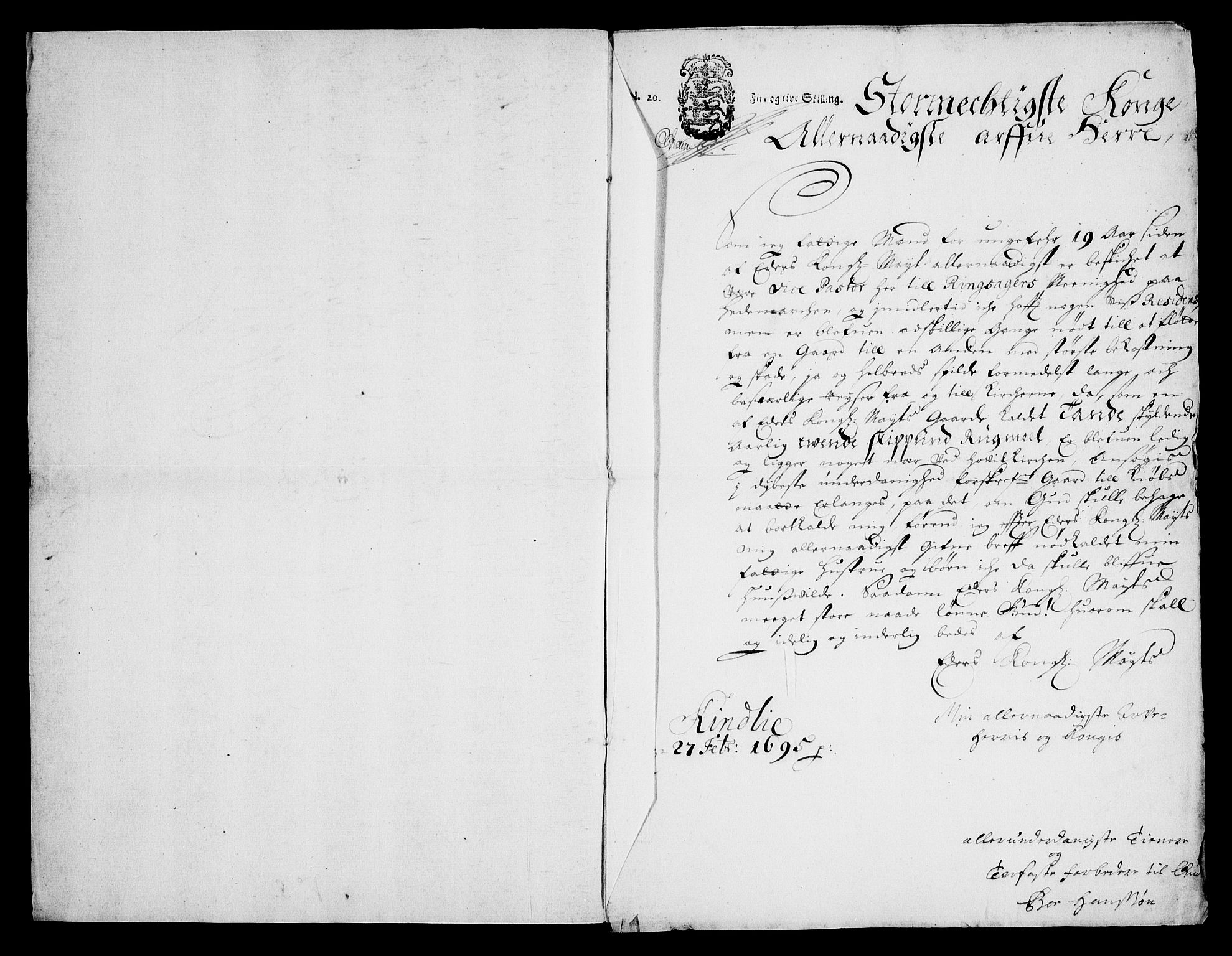 Rentekammeret inntil 1814, Realistisk ordnet avdeling, RA/EA-4070/On/L0013: [Jj 14]: Forskjellige dokumenter om krongodset i Norge, 1672-1722, p. 233