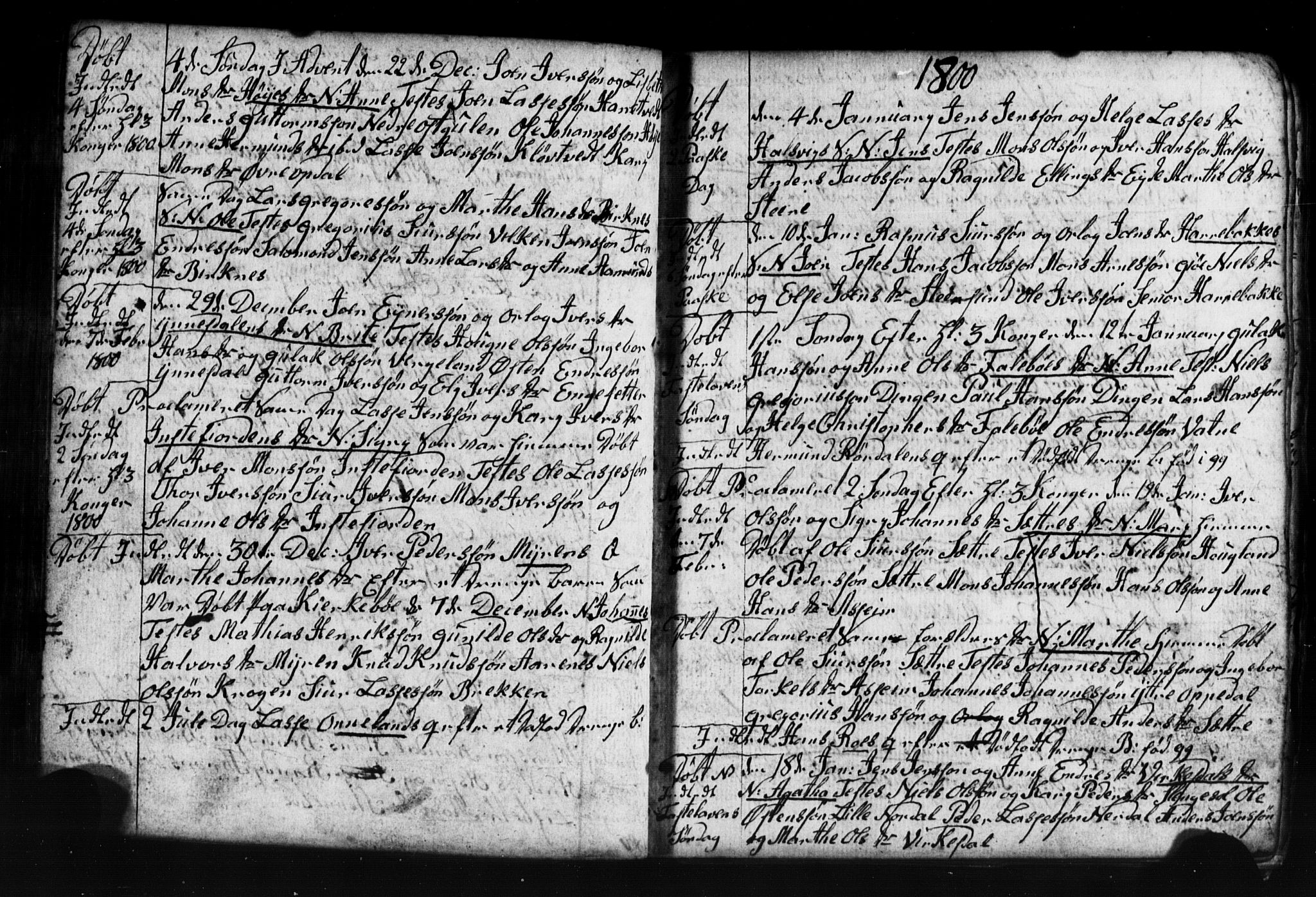 Gulen sokneprestembete, AV/SAB-A-80201/H/Hab: Parish register (copy) no. A 2, 1791-1814