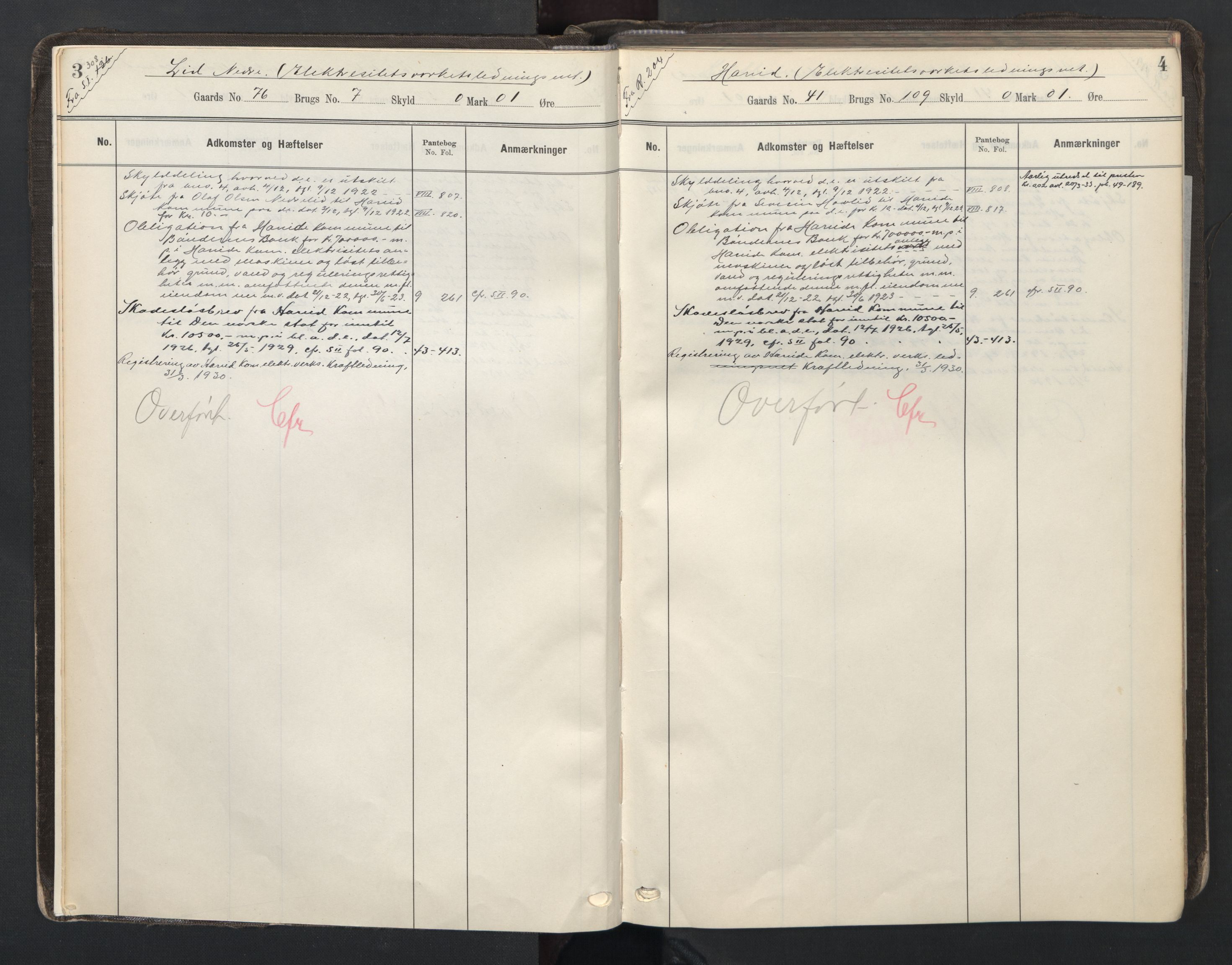 Søre Sunnmøre sorenskriveri, SAT/A-4122/1/2/2Aa/L0015: Mortgage register no. 15, 1923-1939, p. 3-4
