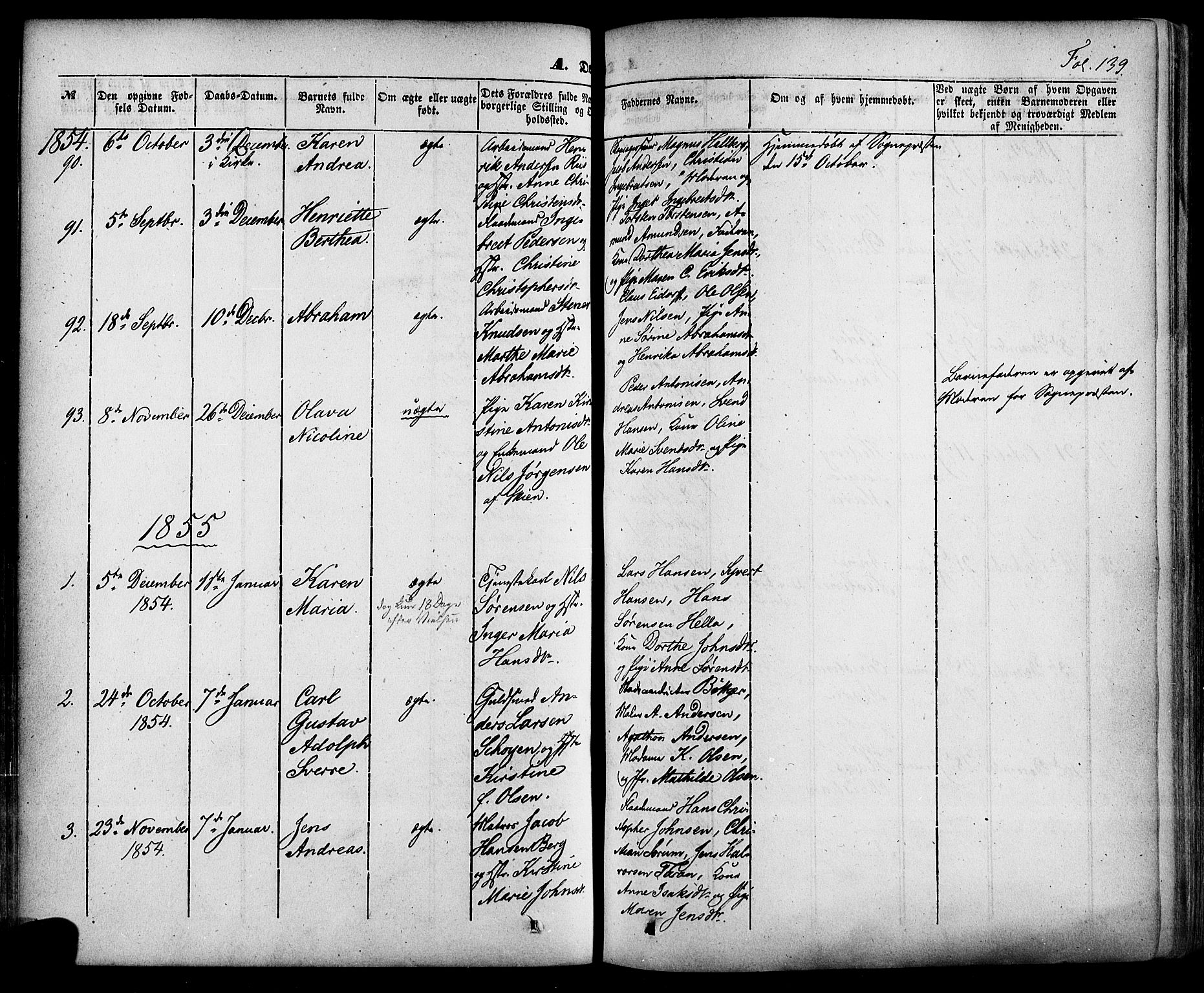 Skien kirkebøker, SAKO/A-302/F/Fa/L0006a: Parish register (official) no. 6A, 1843-1856, p. 139