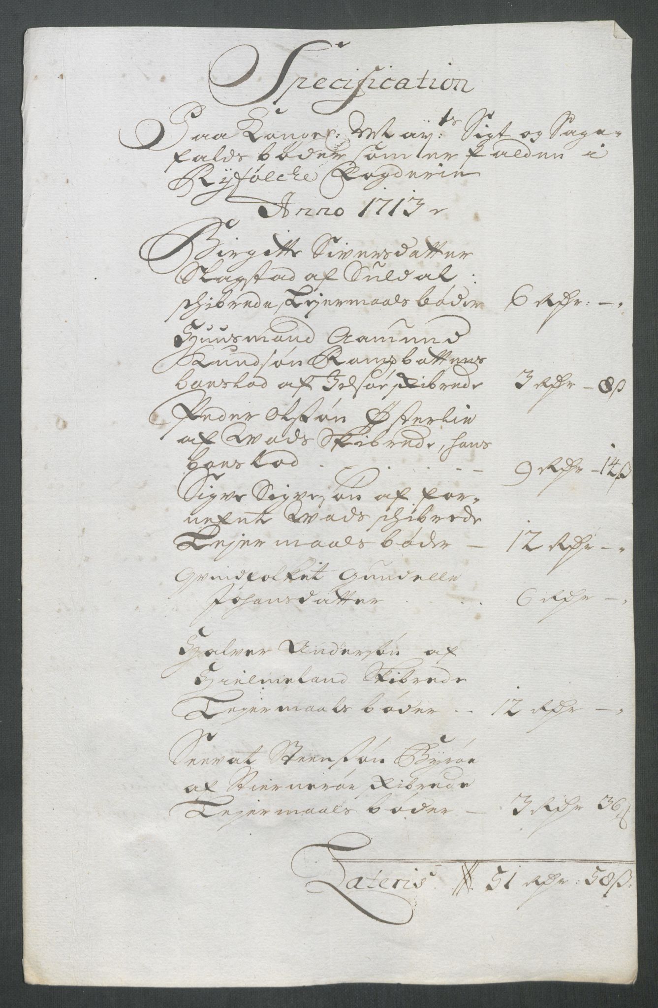 Rentekammeret inntil 1814, Reviderte regnskaper, Fogderegnskap, AV/RA-EA-4092/R47/L2866: Fogderegnskap Ryfylke, 1713, p. 307