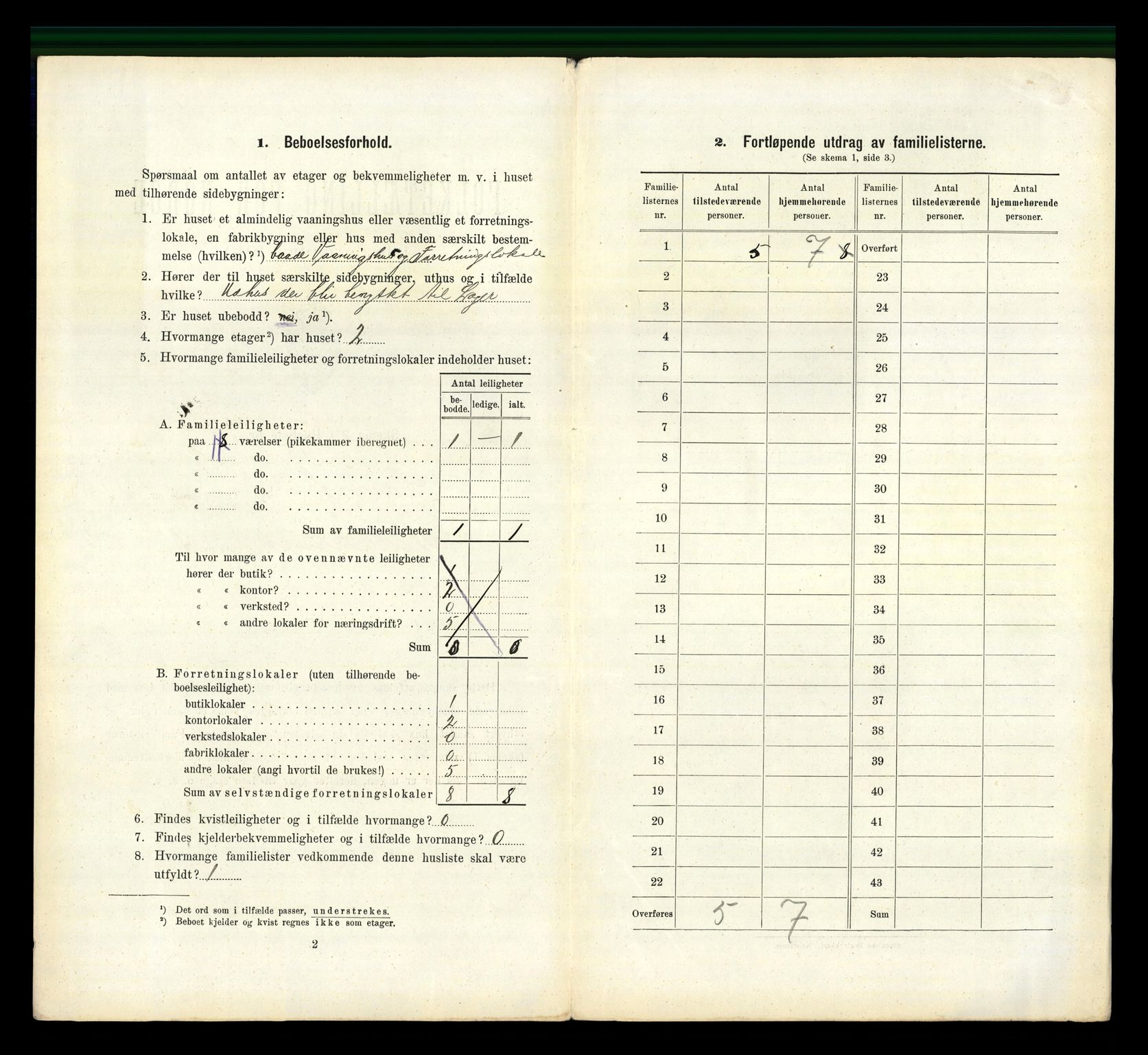 RA, 1910 census for Larvik, 1910, p. 1932