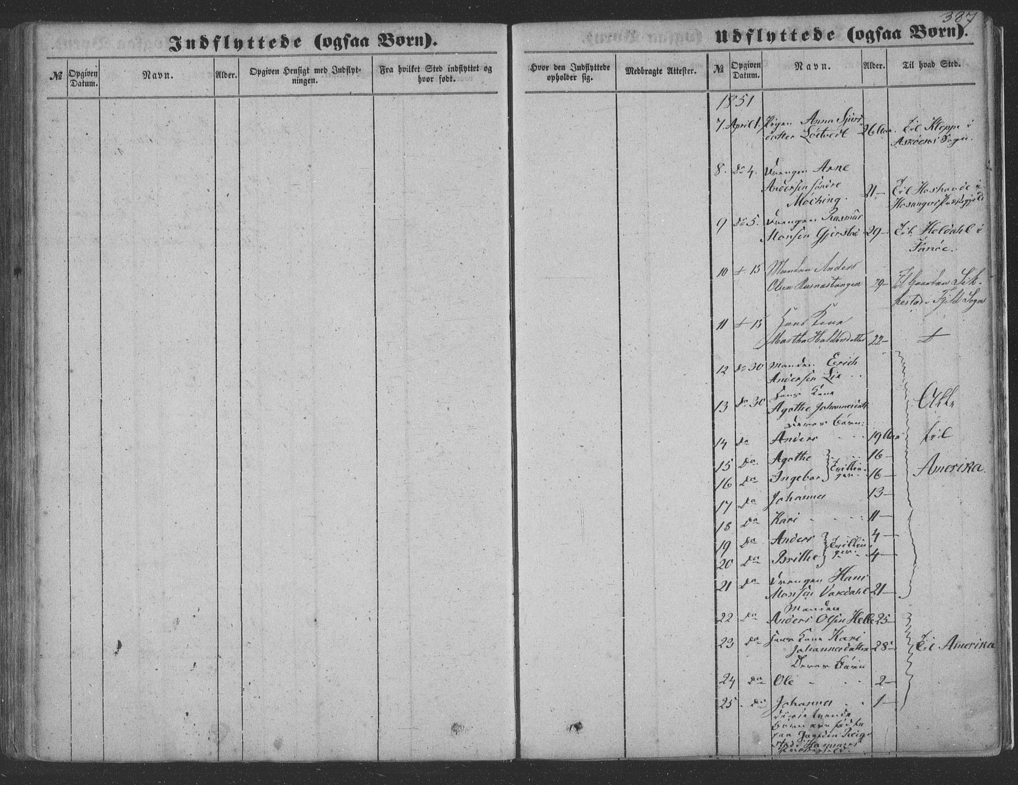 Haus sokneprestembete, AV/SAB-A-75601/H/Haa: Parish register (official) no. A 16 II, 1848-1857, p. 387