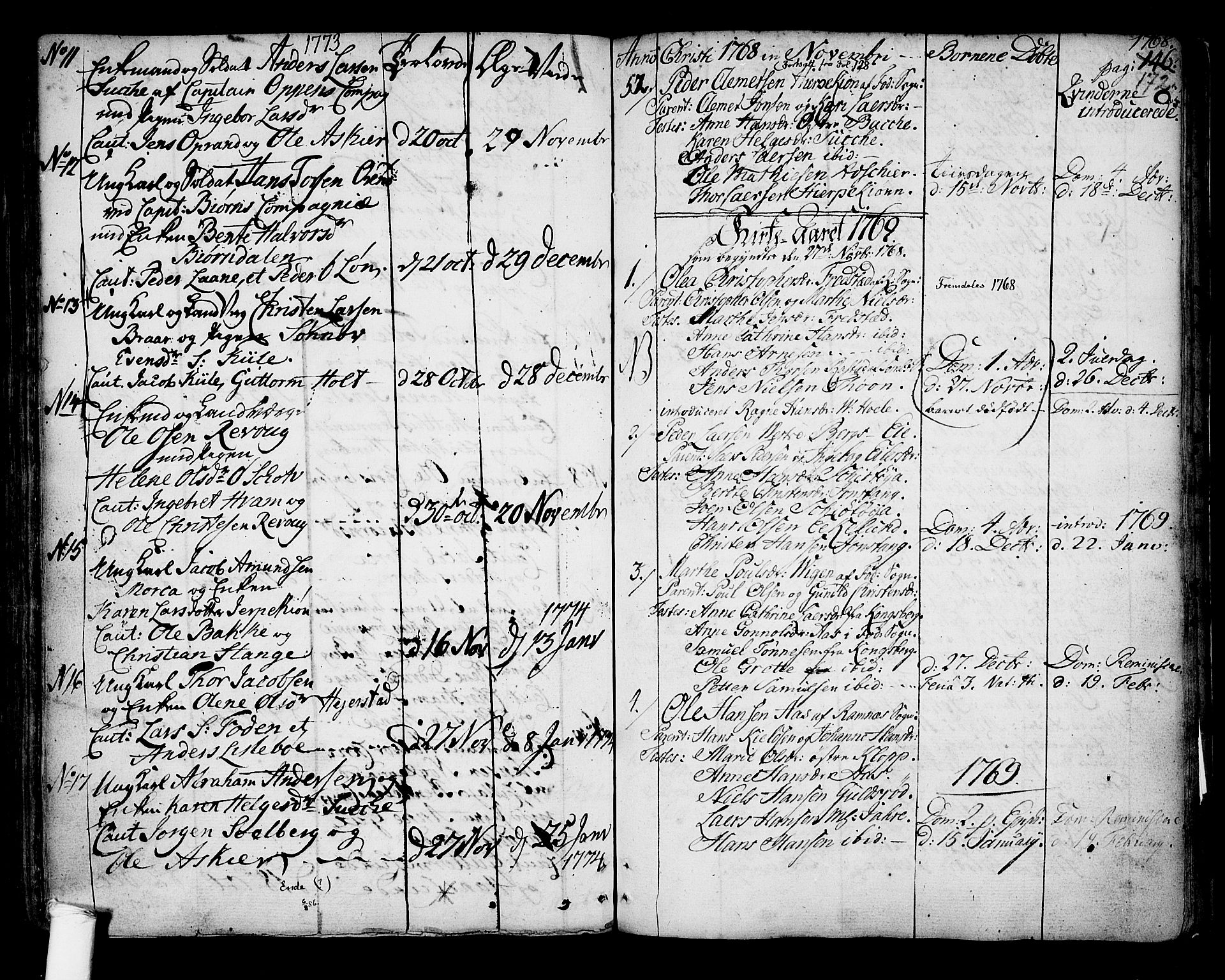Ramnes kirkebøker, SAKO/A-314/F/Fa/L0001: Parish register (official) no. I 1, 1732-1774, p. 172