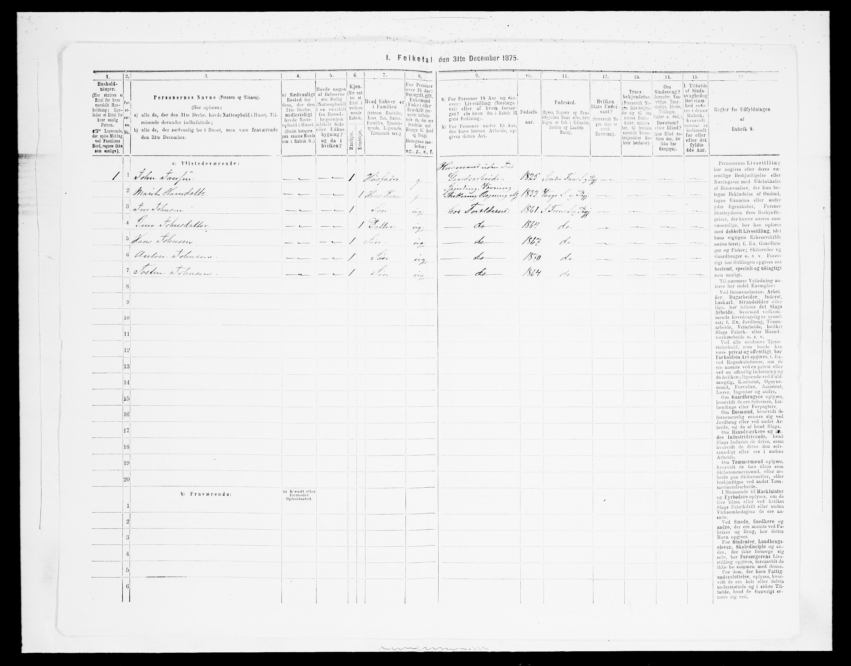 SAH, 1875 census for 0519P Sør-Fron, 1875, p. 969