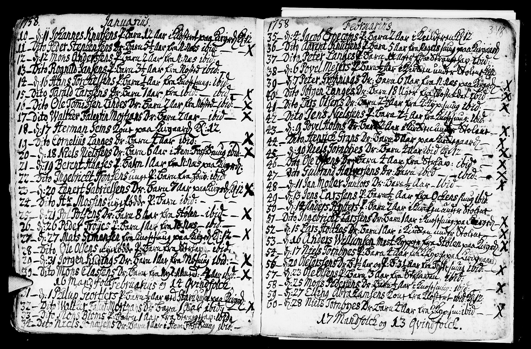 Nykirken Sokneprestembete, AV/SAB-A-77101/H/Haa/L0009: Parish register (official) no. A 9, 1689-1759, p. 348