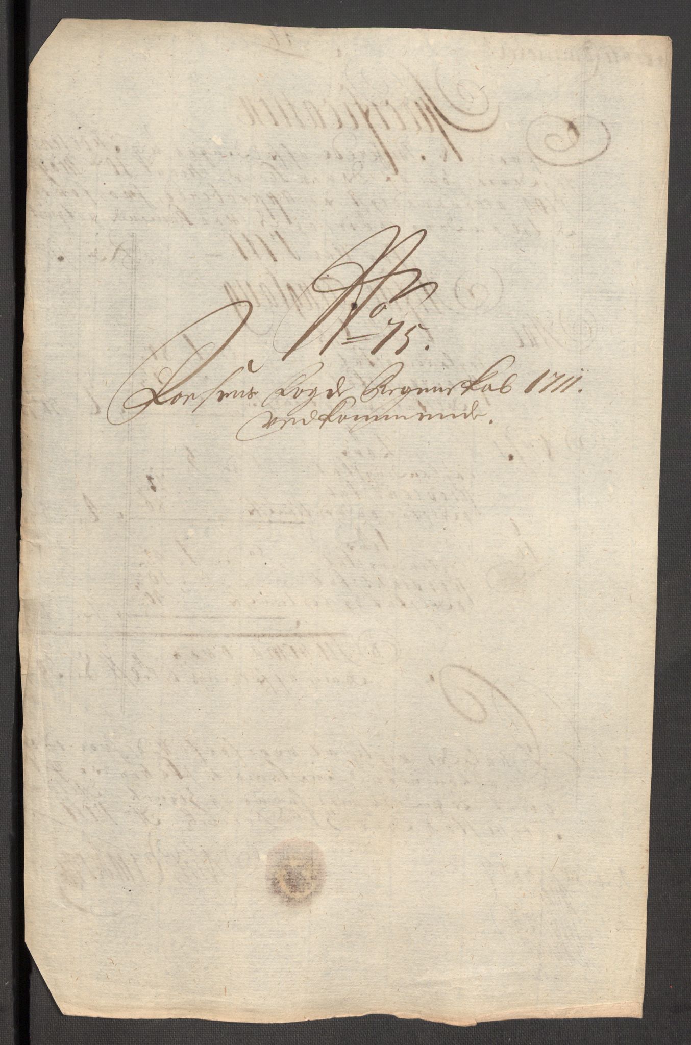 Rentekammeret inntil 1814, Reviderte regnskaper, Fogderegnskap, AV/RA-EA-4092/R57/L3860: Fogderegnskap Fosen, 1711, p. 196